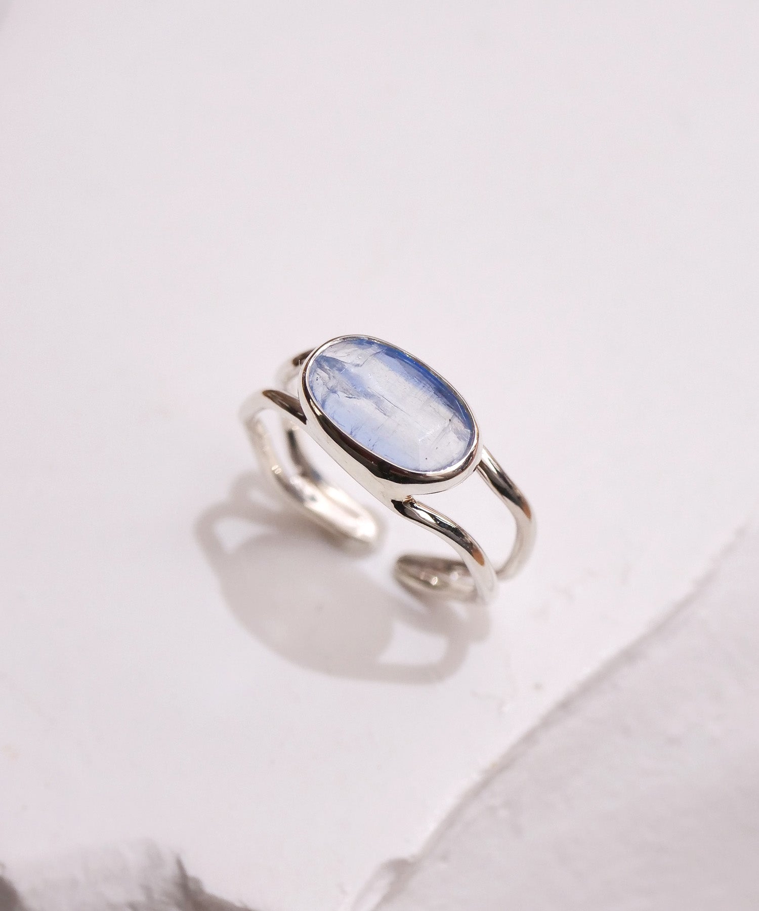 【1点限定】SV925ラクガキフリー天然石リング バイカラーカイヤナイト