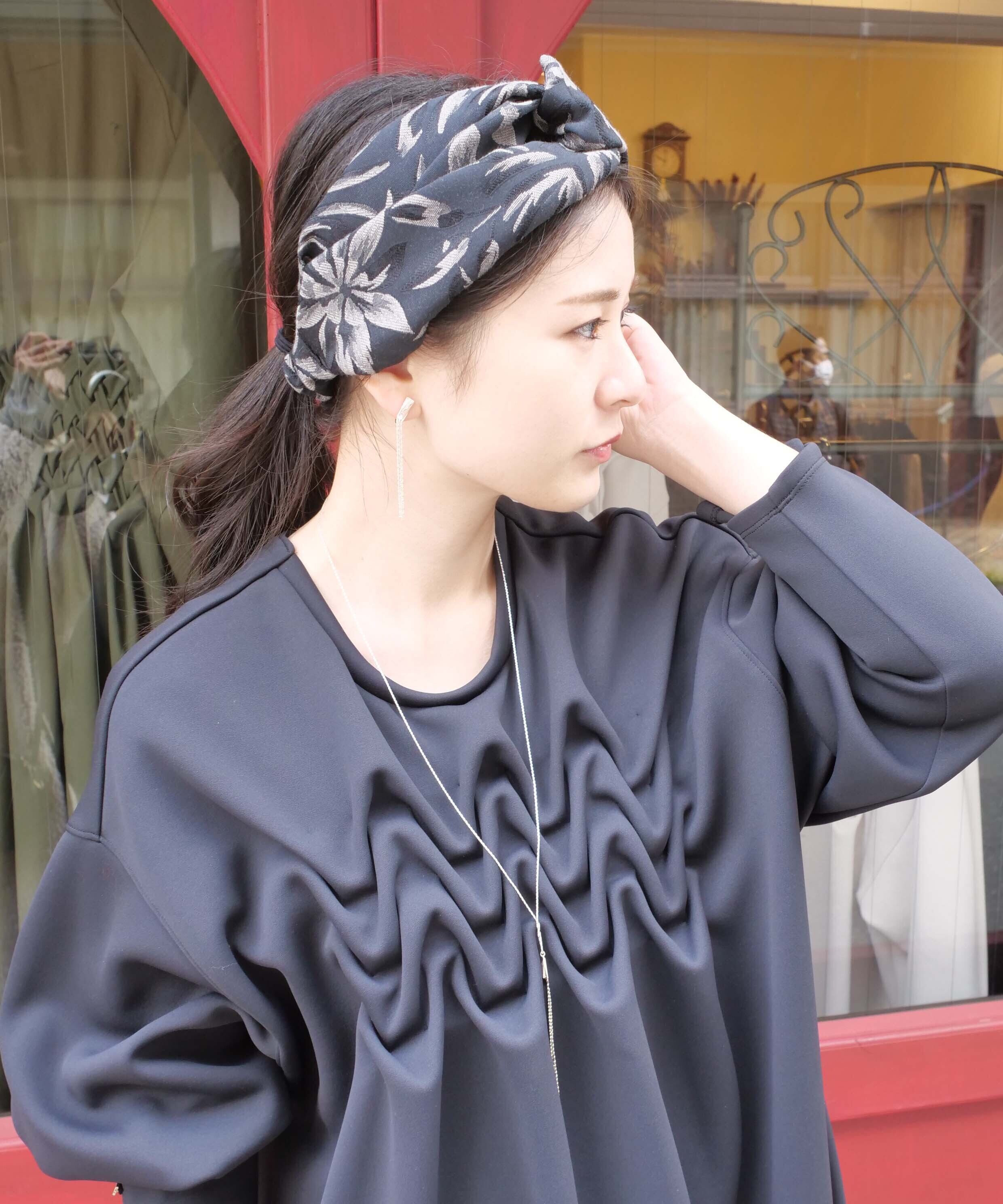 Leaf Jacquard Turban