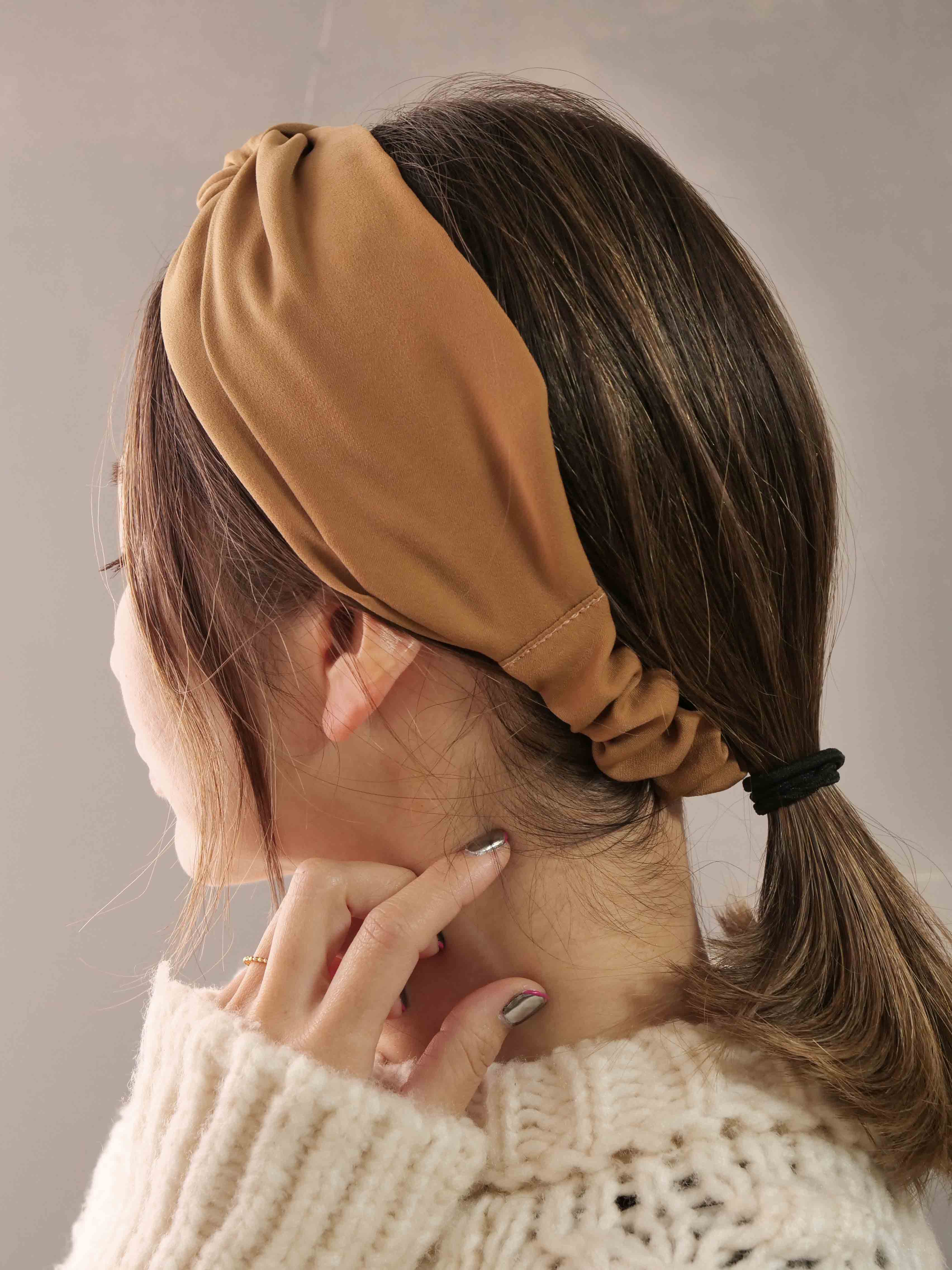 Suede-like Turban