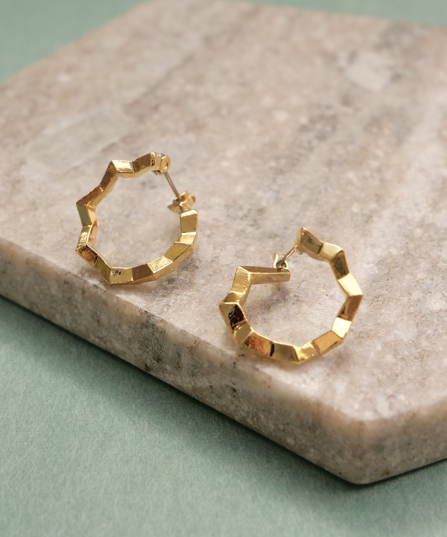 【矢泽心佩戴】折纸凹凸环耳环