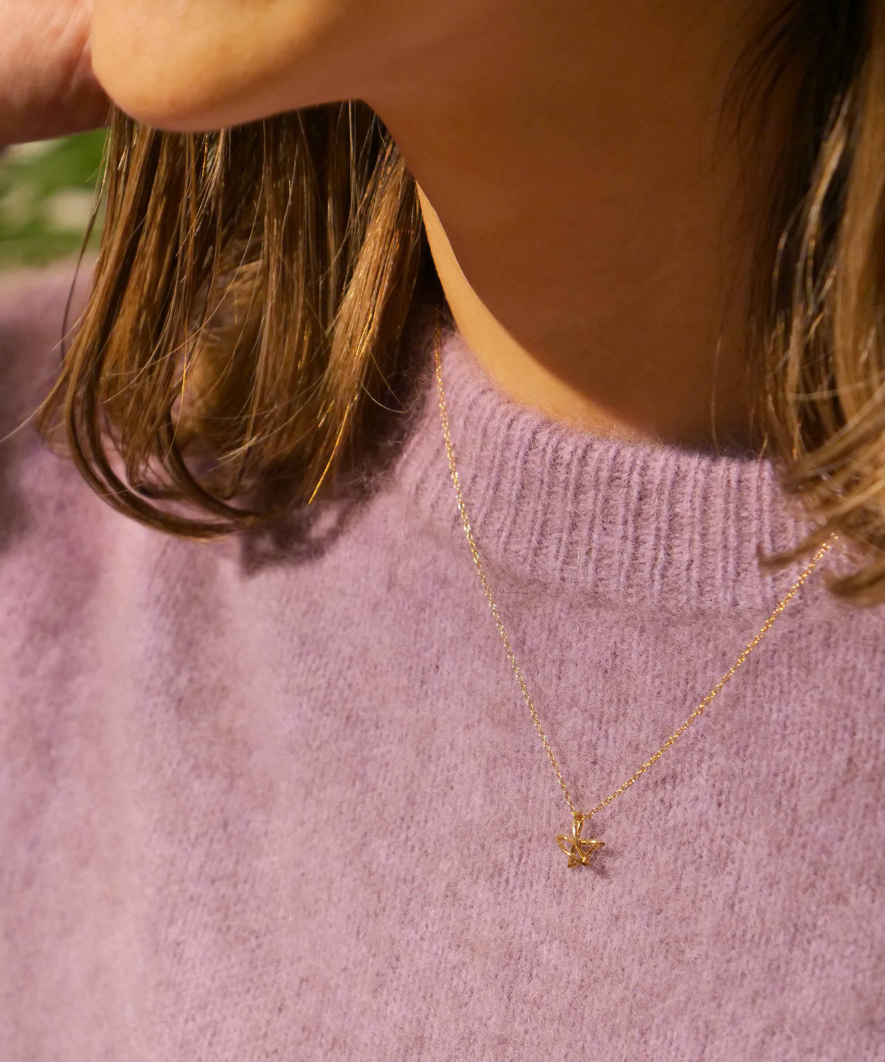 Christmas limited edition Graffiti star necklace & ear cuff set