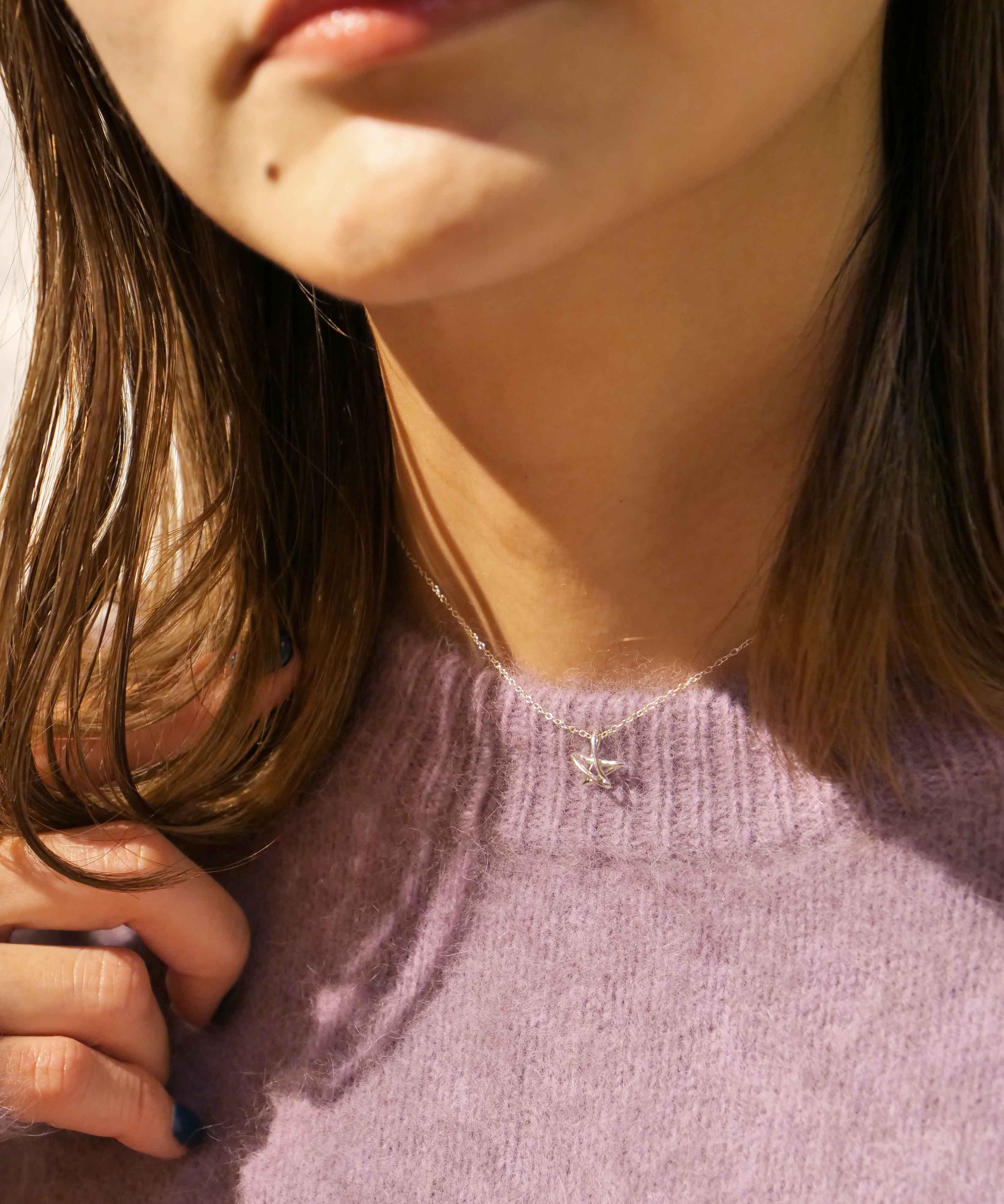 クリスマス限定 ラクガキスターネックレス&イヤーカフ シルバー