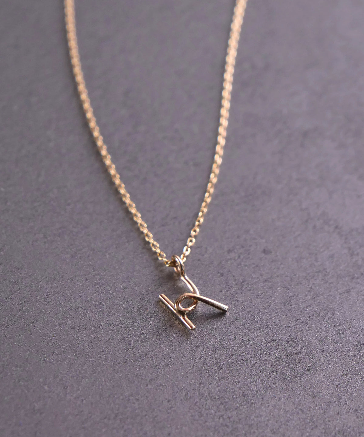 K10ラクガキイニシャルネックレス K