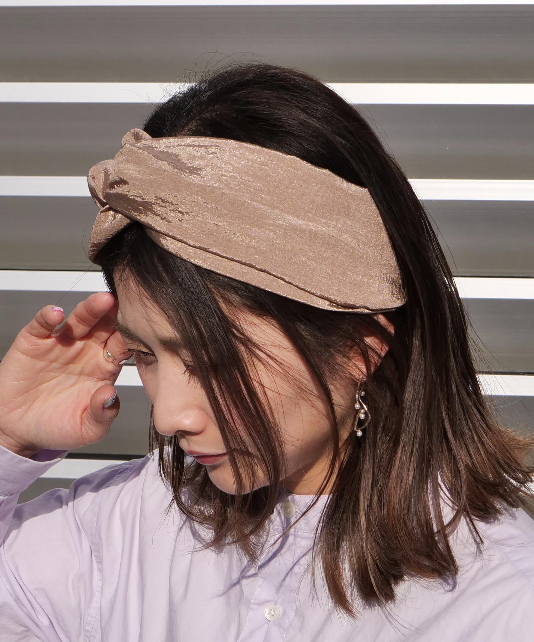 Shiny nuance simple turban