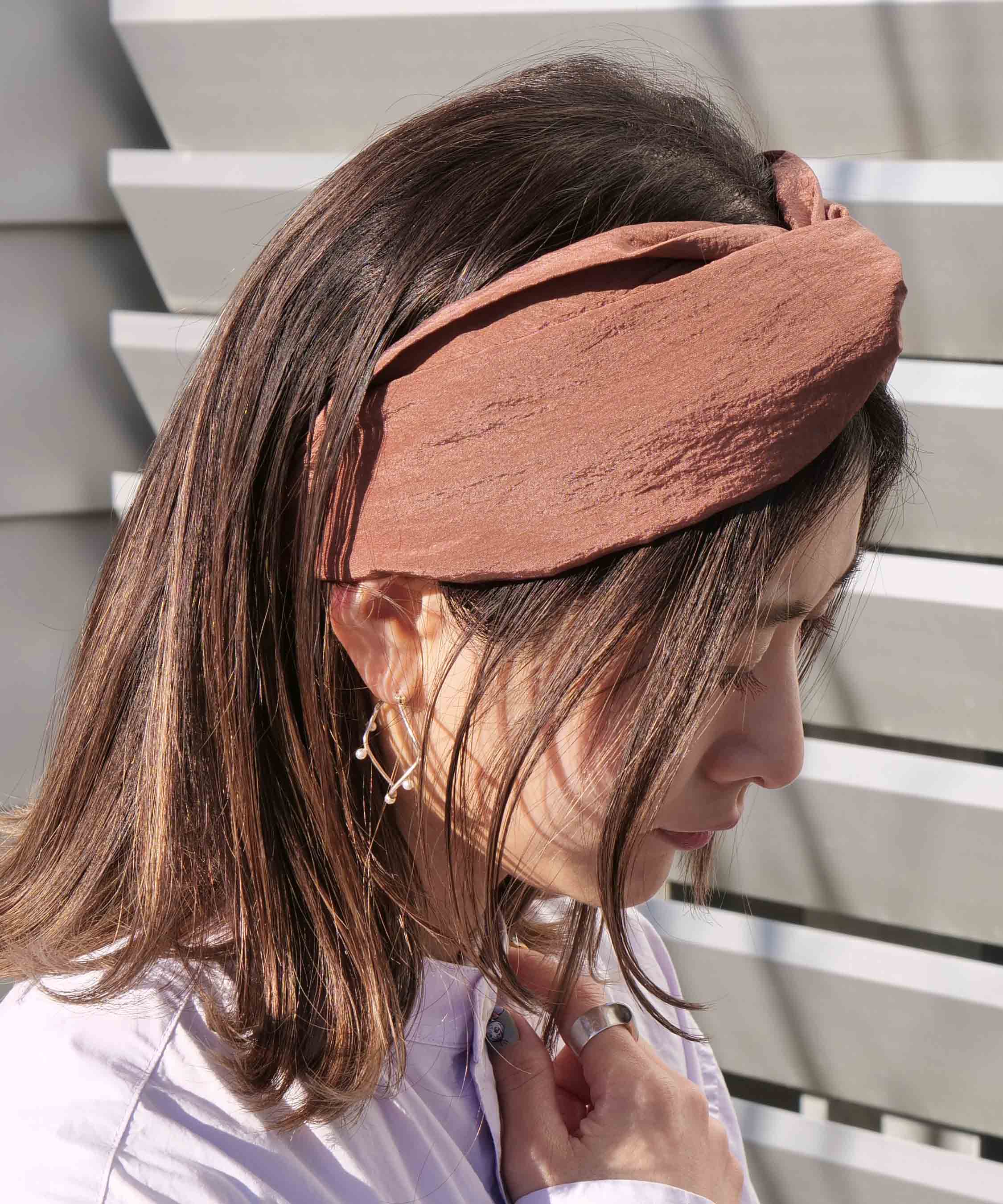 Shiny nuance simple turban