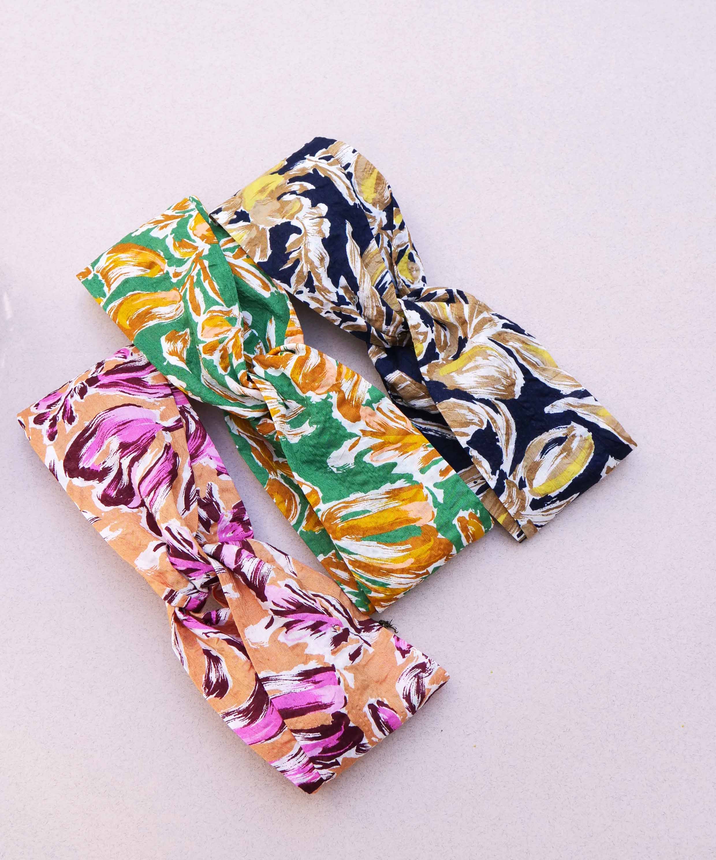 彩色印花棉质头巾