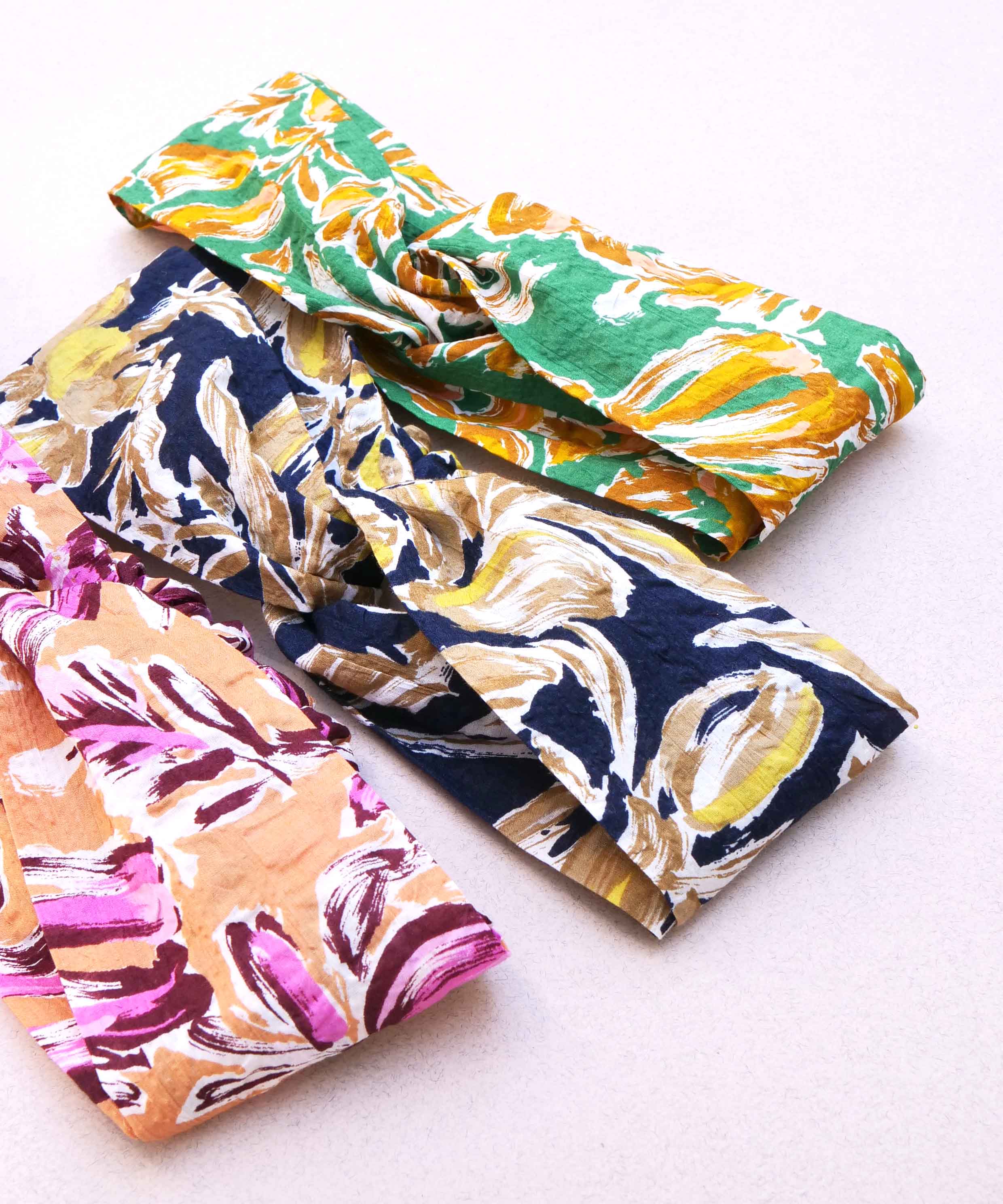 彩色印花棉质头巾