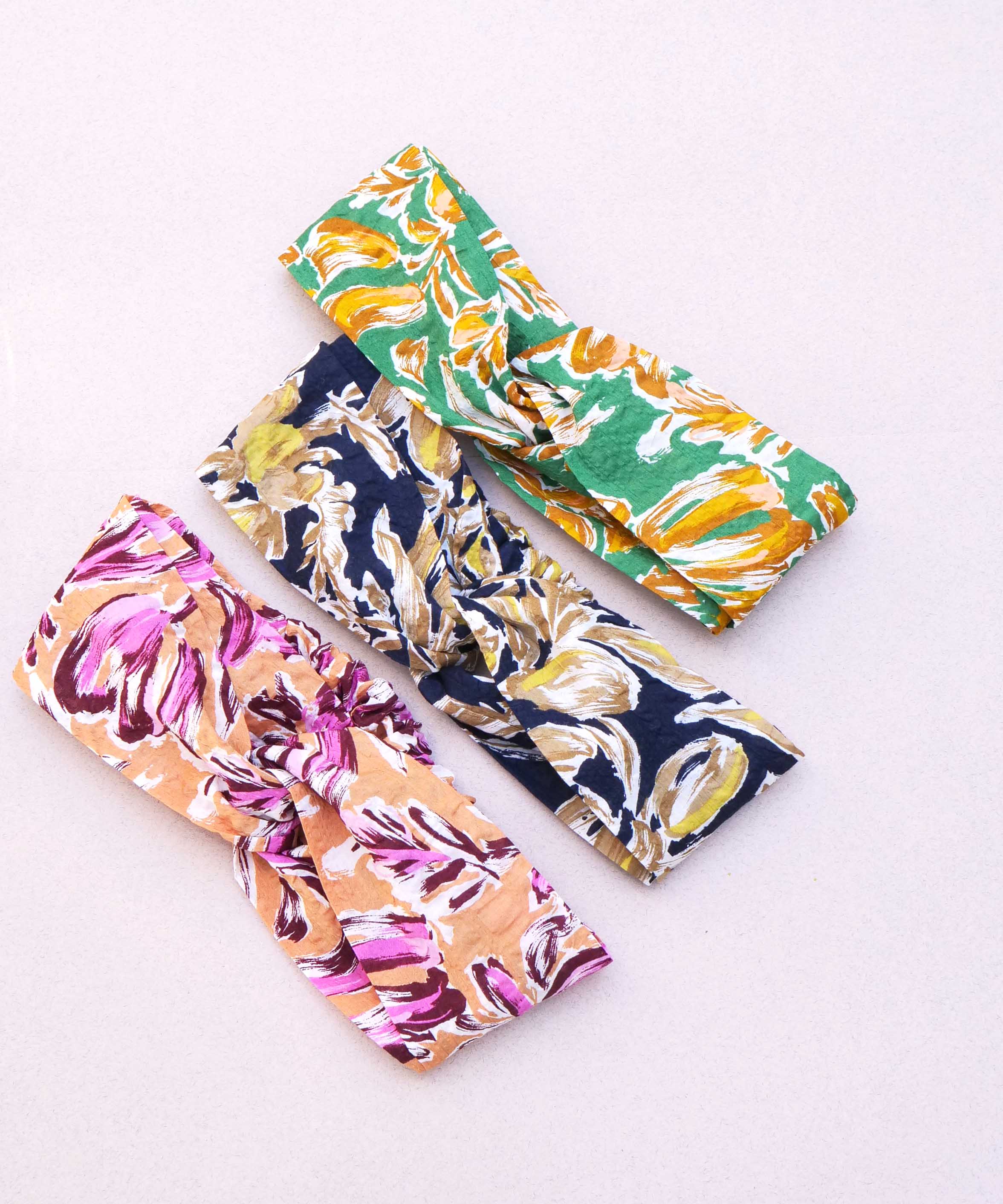 彩色印花棉质头巾