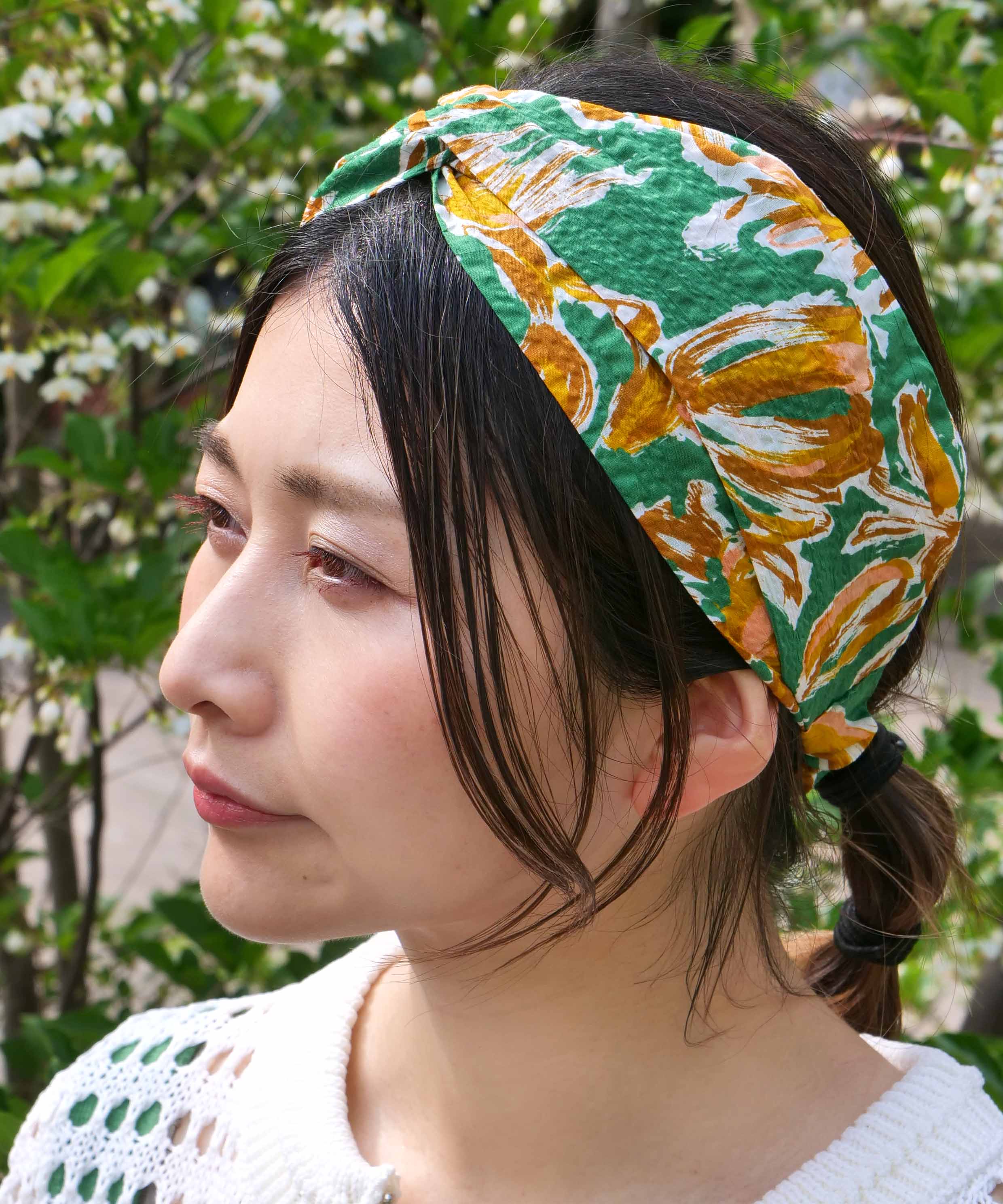 彩色印花棉质头巾