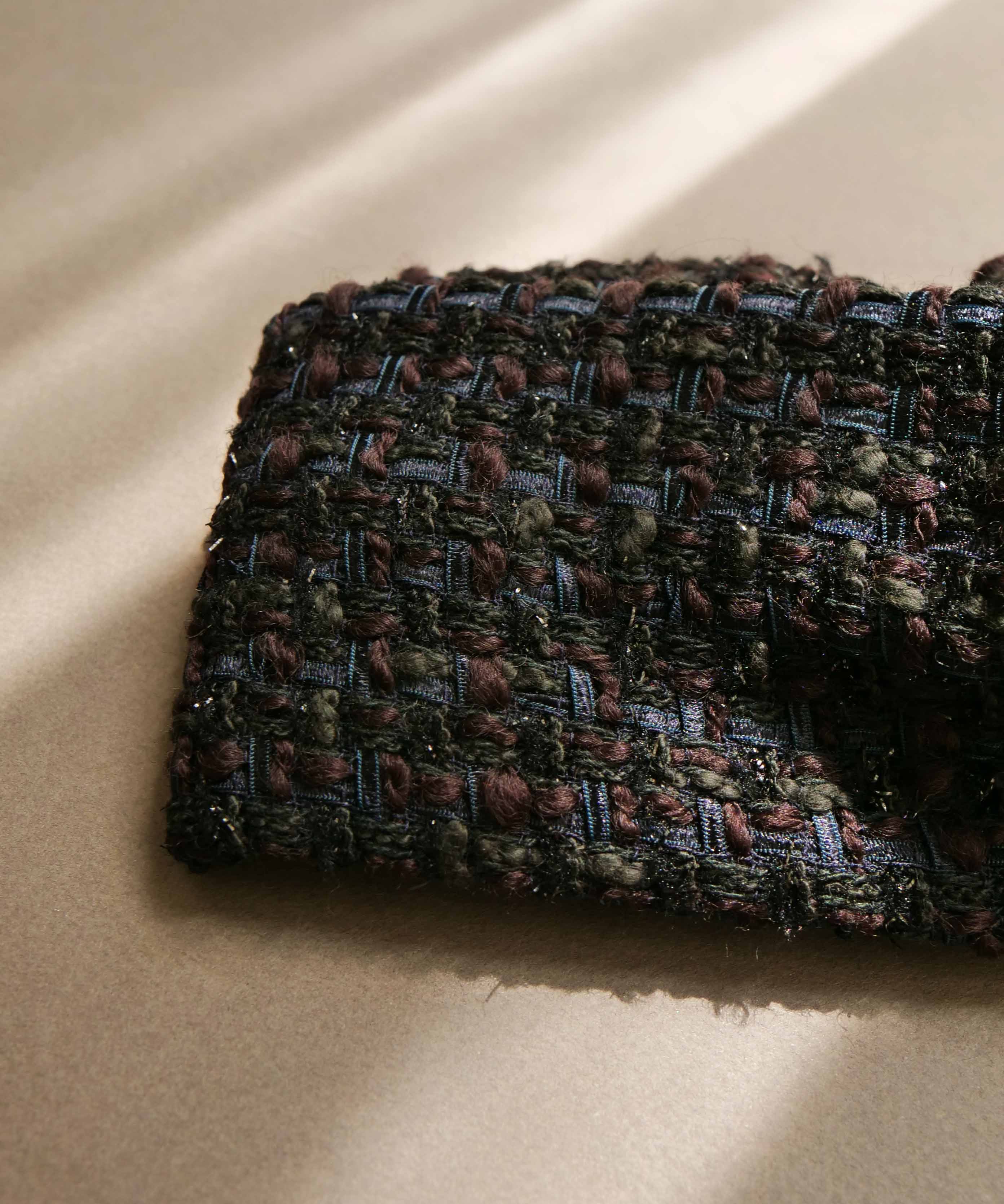 Lame Mix Tweed Turban
