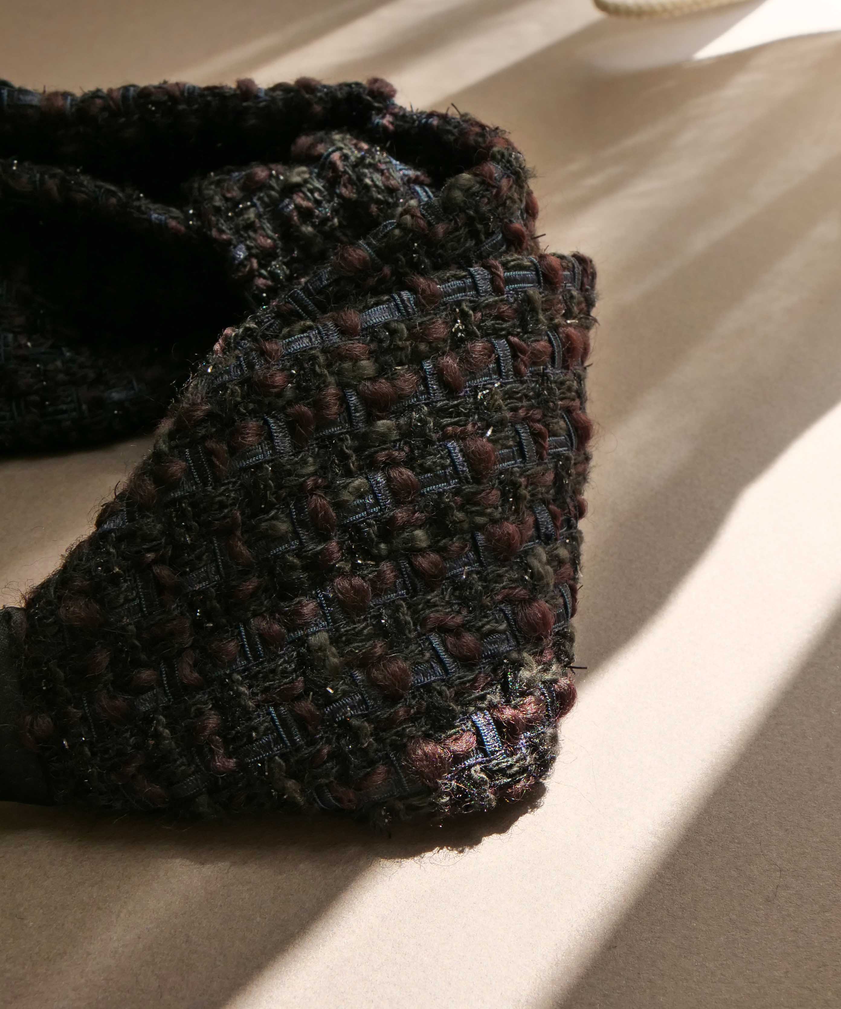 Lame Mix Tweed Turban