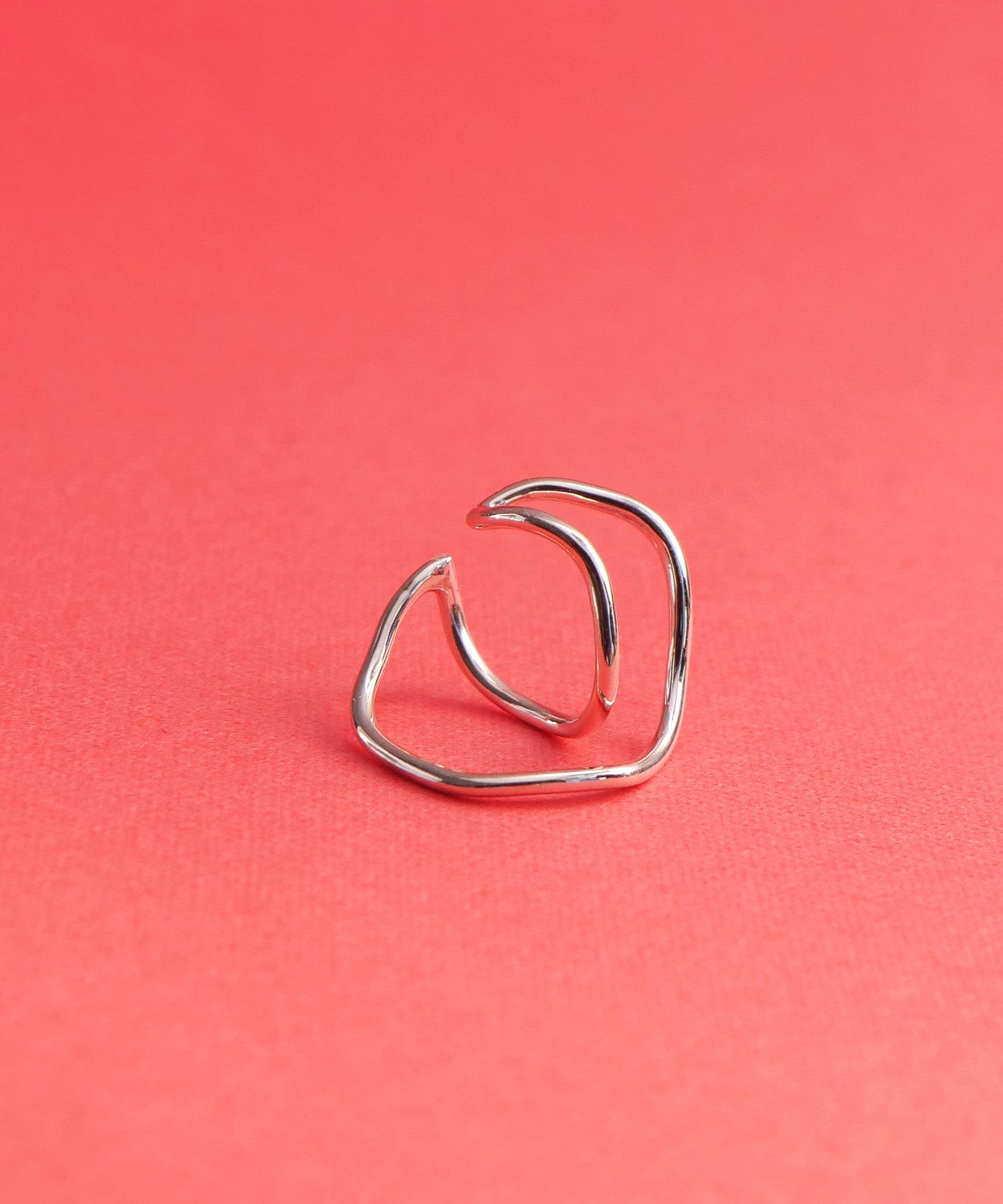 クリスマス限定 ラクガキスターネックレス&イヤーカフ シルバー