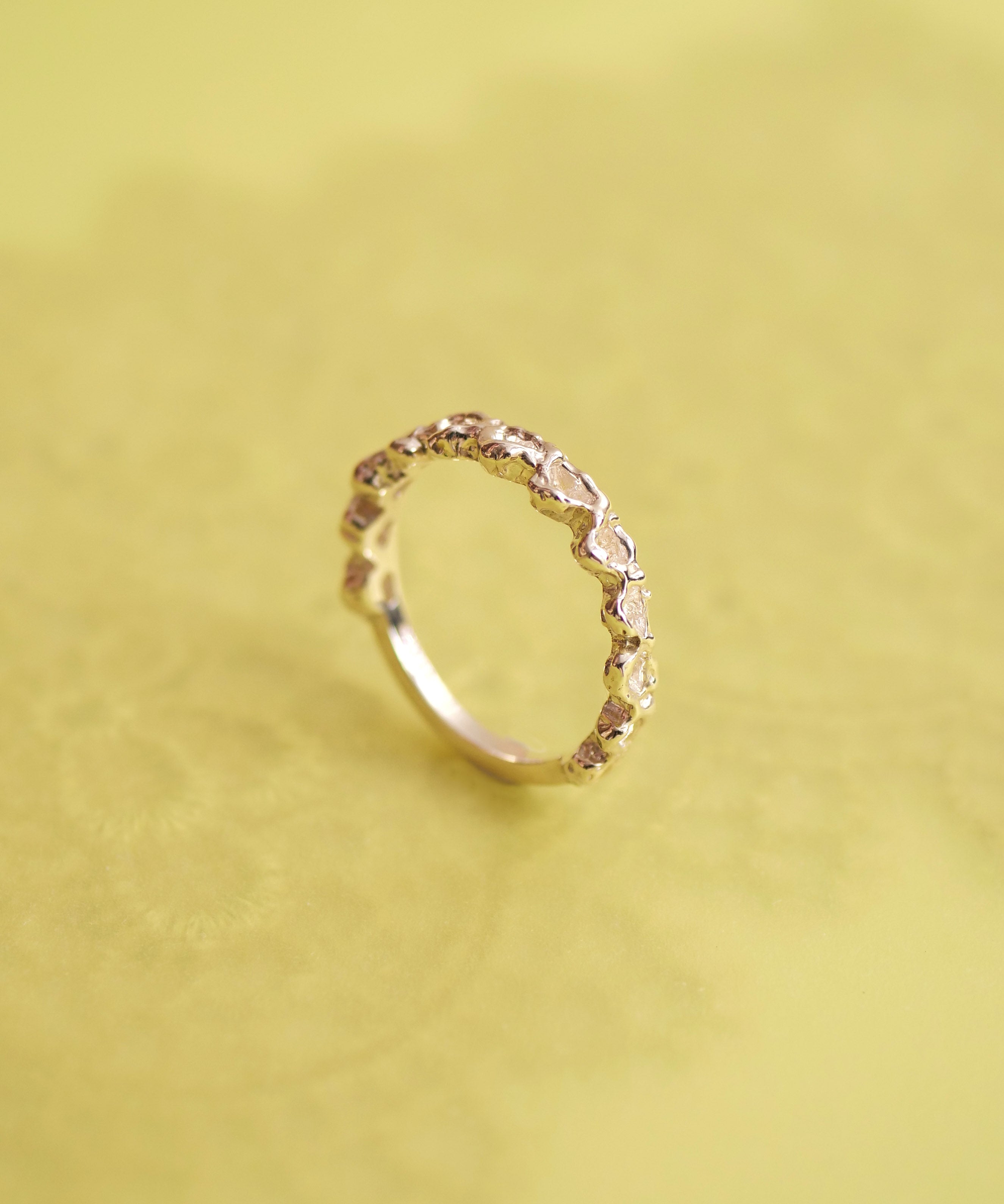 SV925 Cutout Lace Pinky Ring Silver Size 3, 5, 7