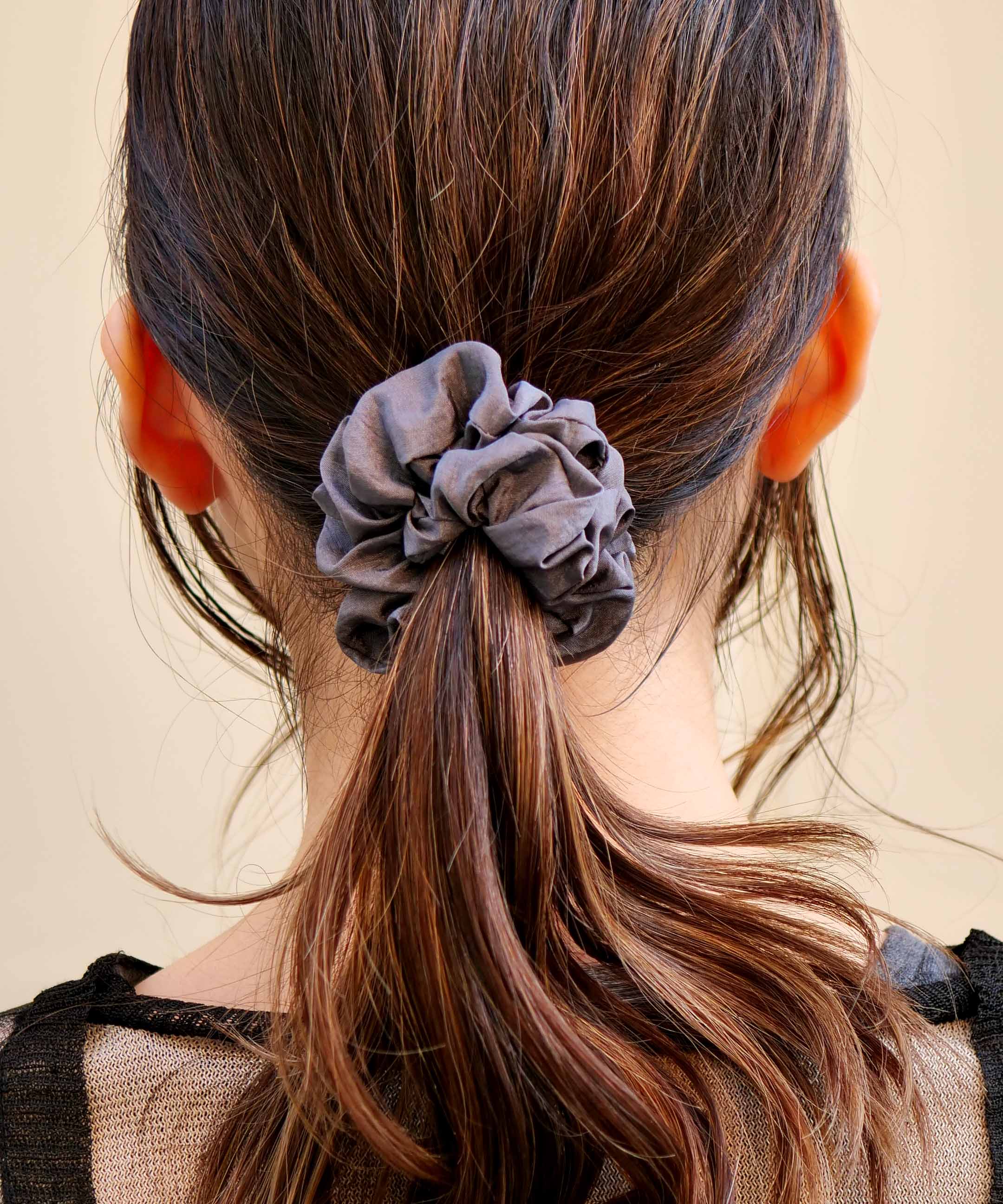 Colorful flower print scrunchie set of 2