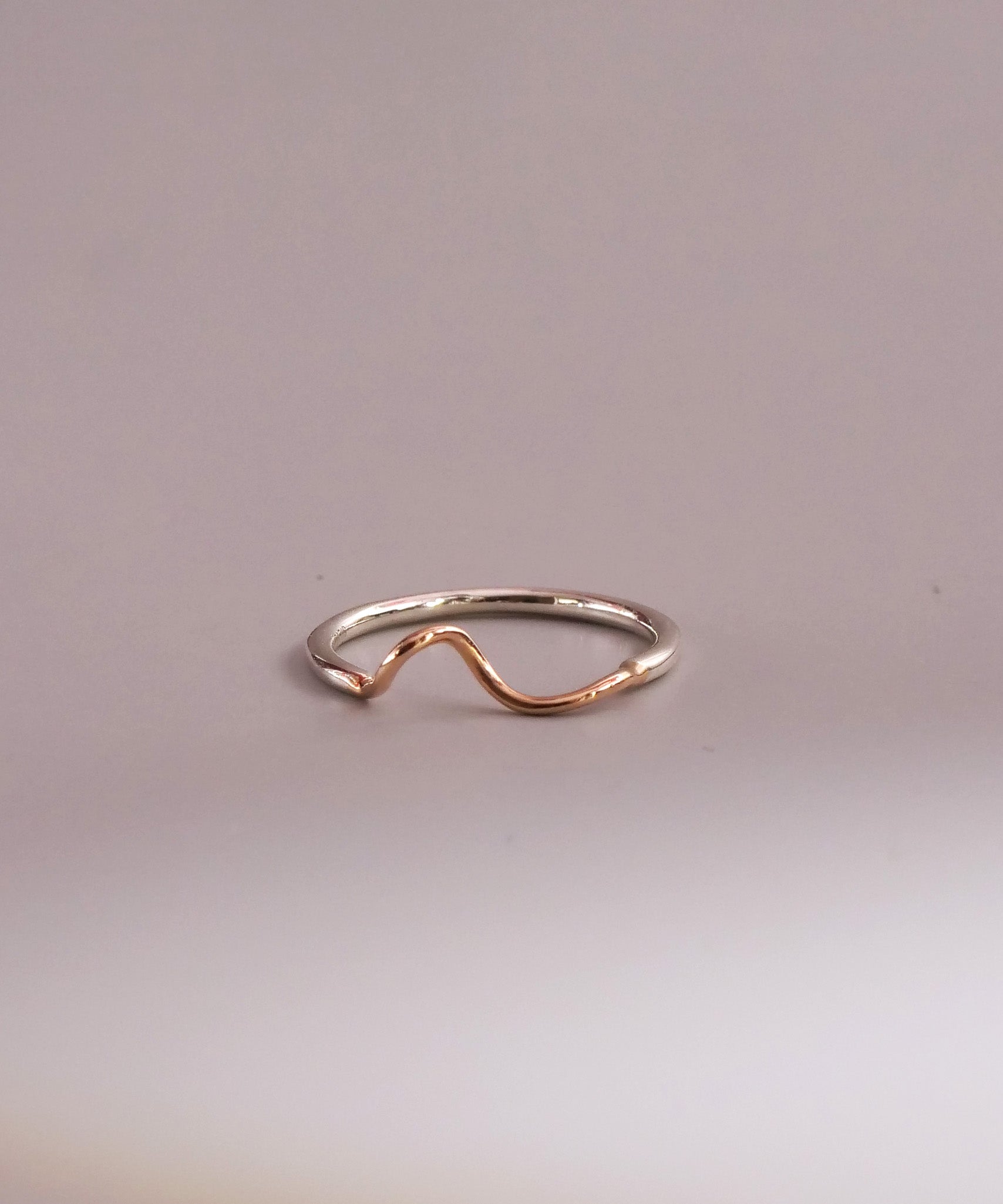 K10×SV925 3D Graffiti Pinky Ring Size 3, 5, 7