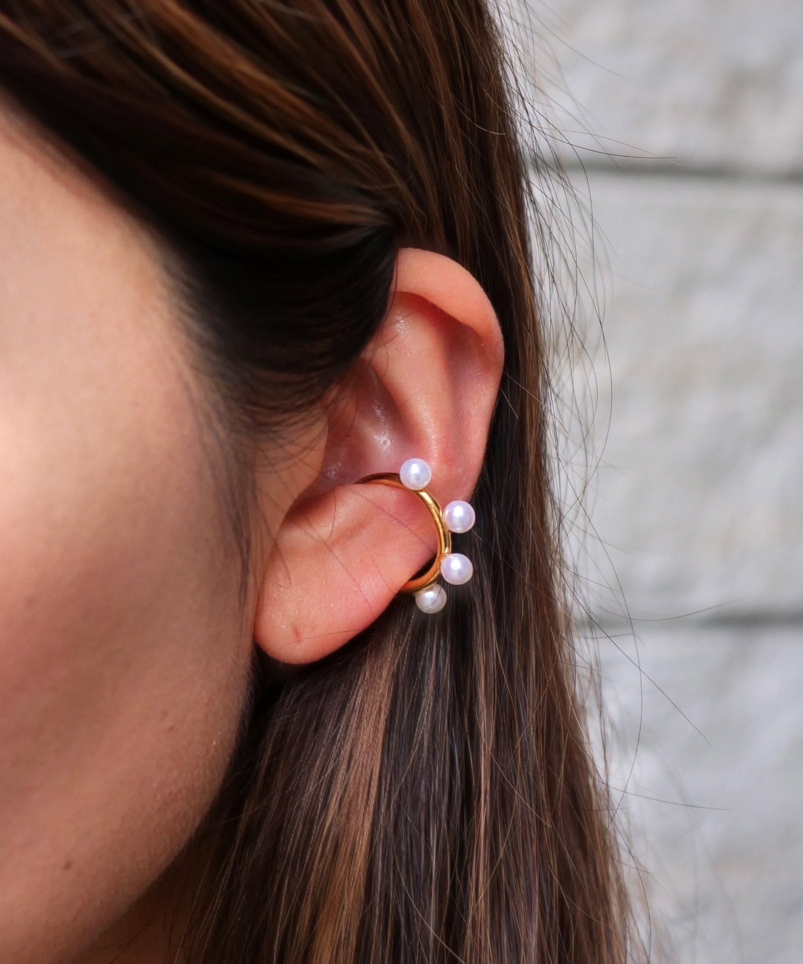 SV925 肥皂泡卷耳夹 金色