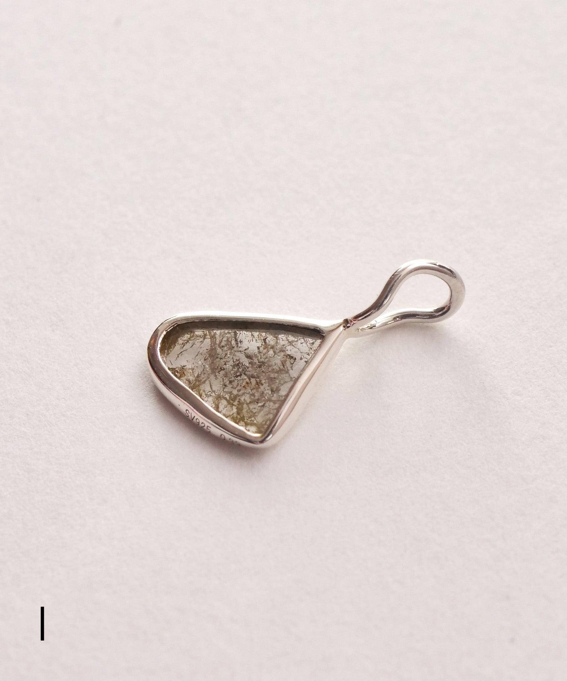 SV925 slice diamond necklace top L size HIJ