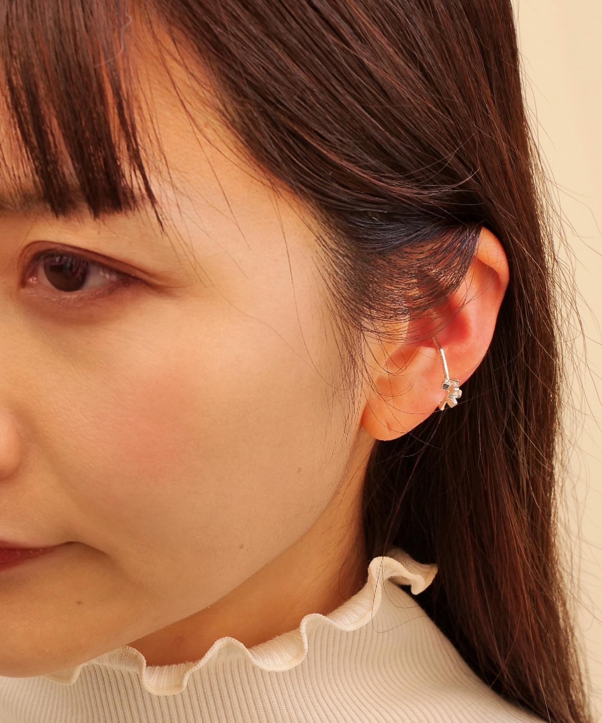 クリスマス限定 ラクガキスターネックレス&イヤーカフ シルバー