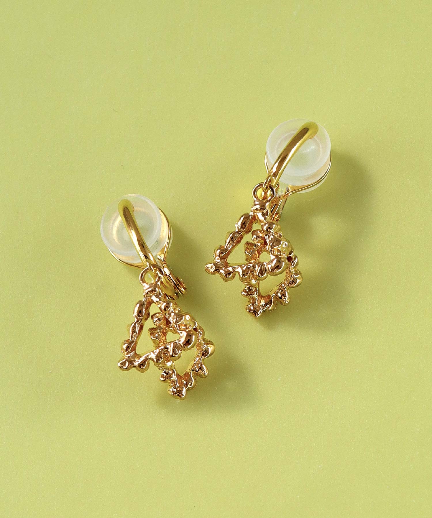 SV925 mini origami ring reversible earrings silver