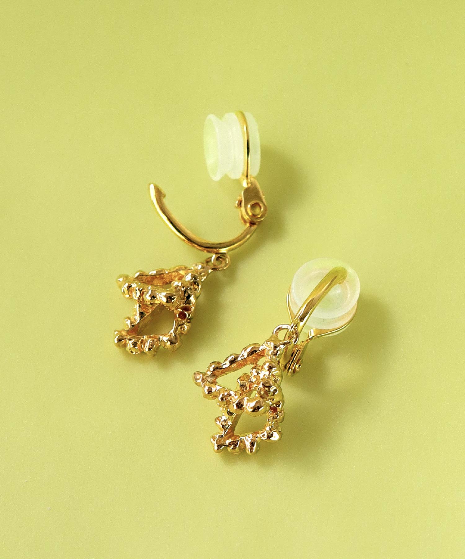 SV925 mini origami ring reversible earrings silver