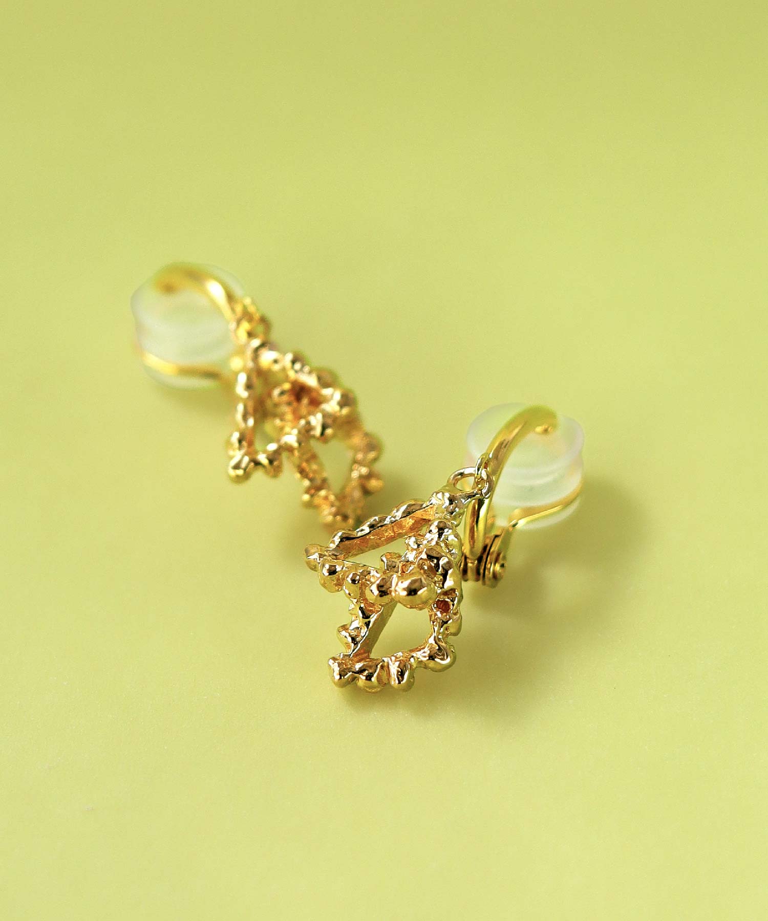 SV925 mini origami ring reversible earrings silver