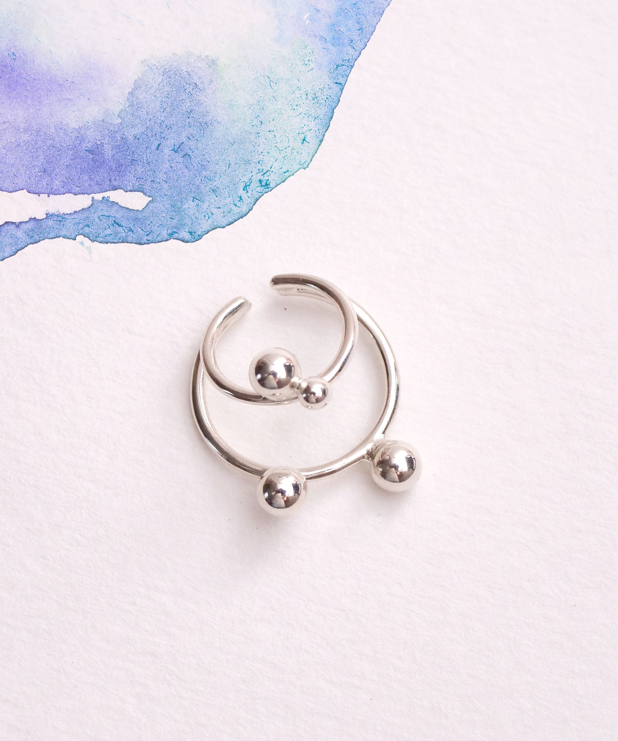 クリスマス限定 5waymini淡水パールチョーカーブレスset シルバー