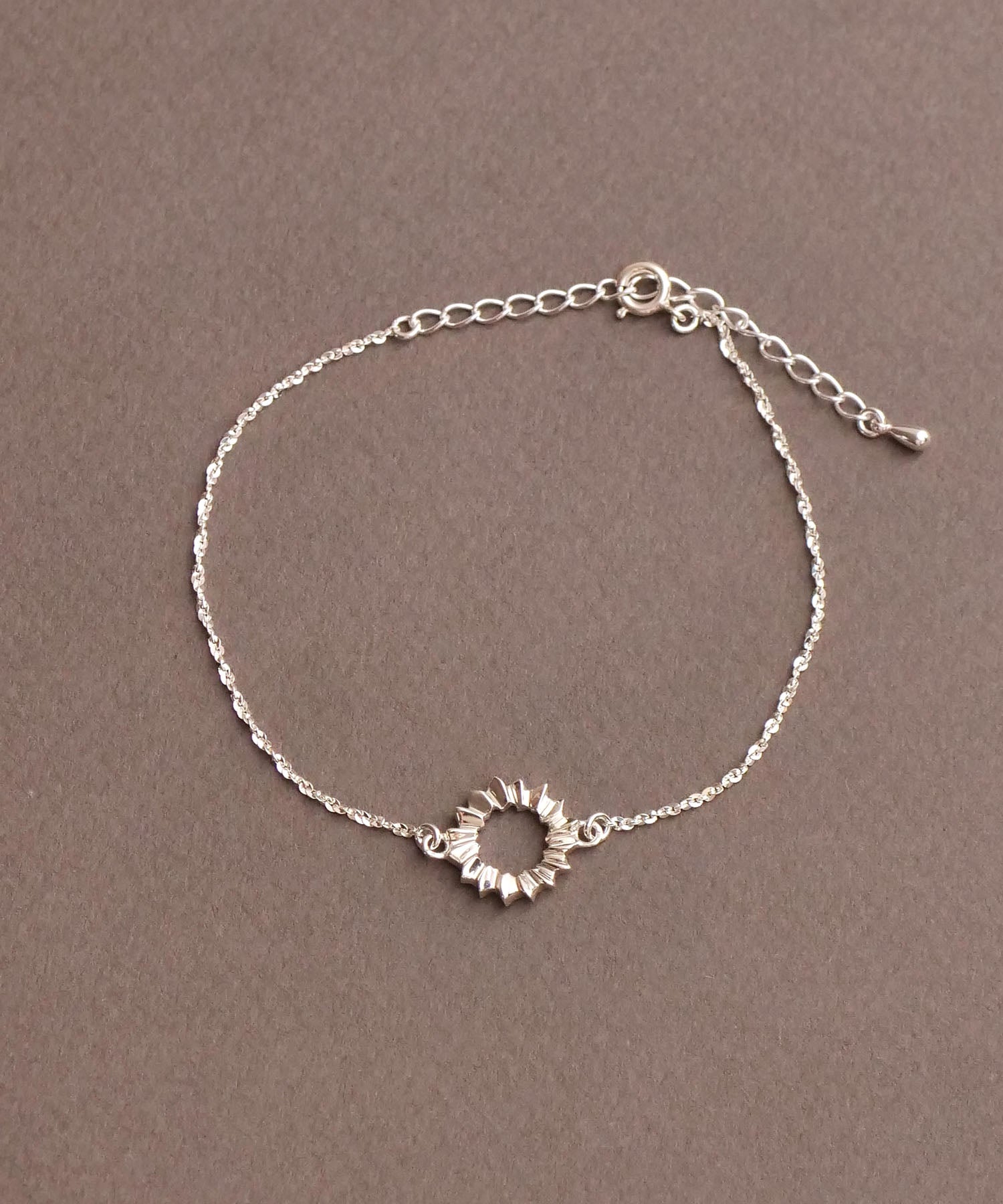 SV925フォールドオリガミメタルブレスレット シルバー