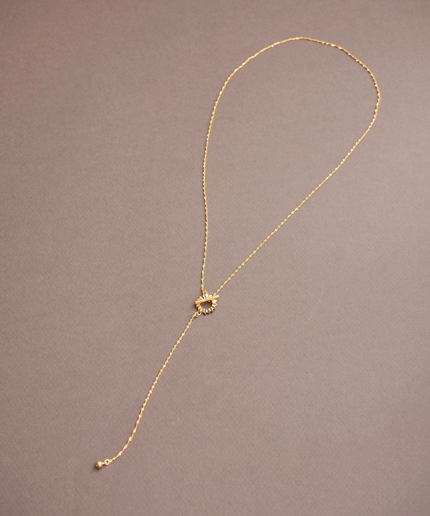 SV925フォールドオリガミネックレス ゴールド