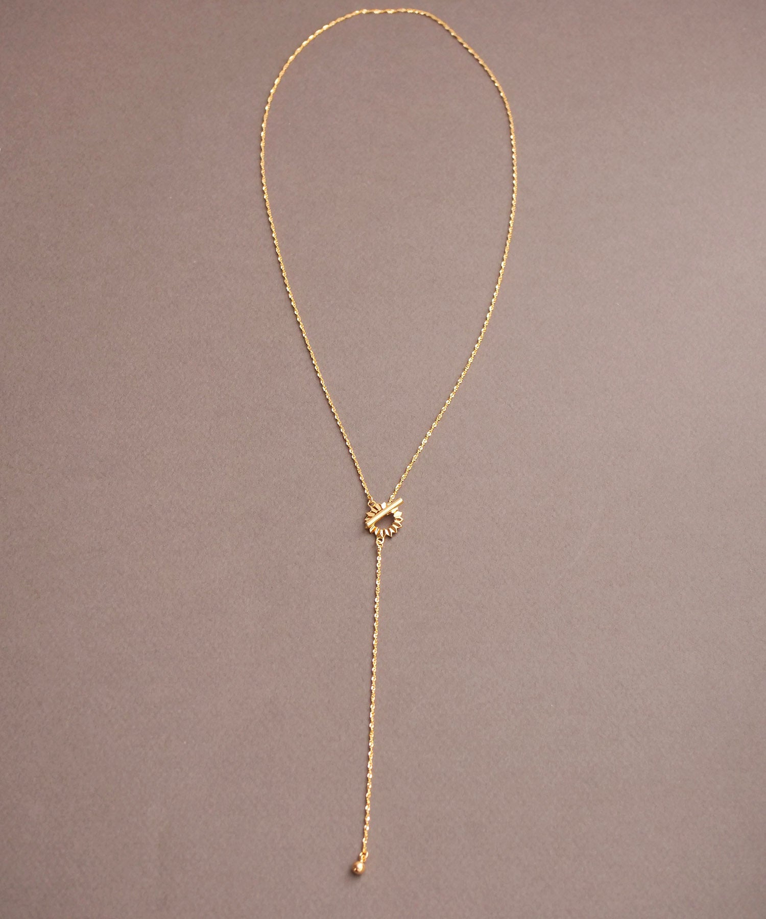 SV925フォールドオリガミネックレス ゴールド