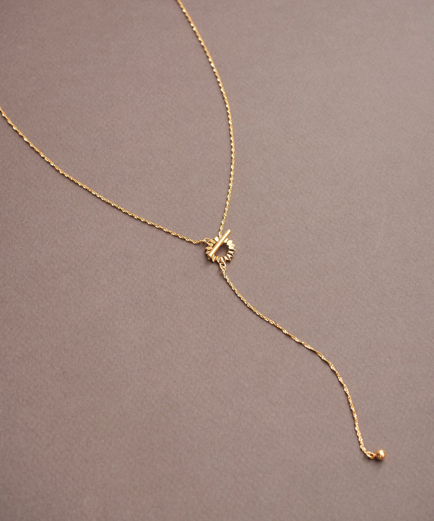 SV925フォールドオリガミネックレス ゴールド