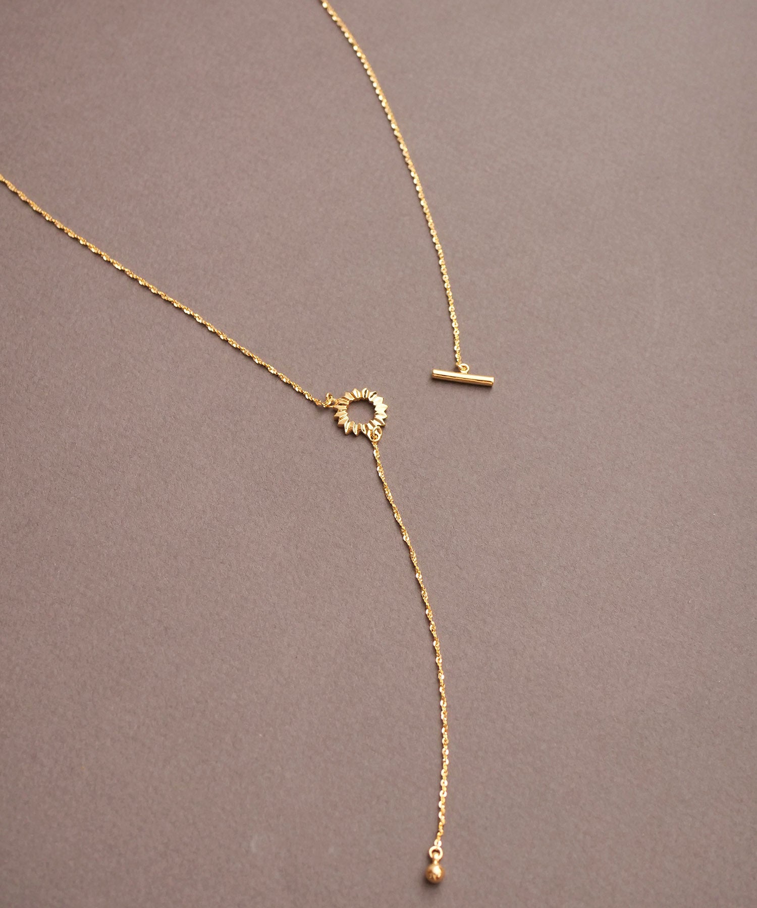 SV925フォールドオリガミネックレス ゴールド