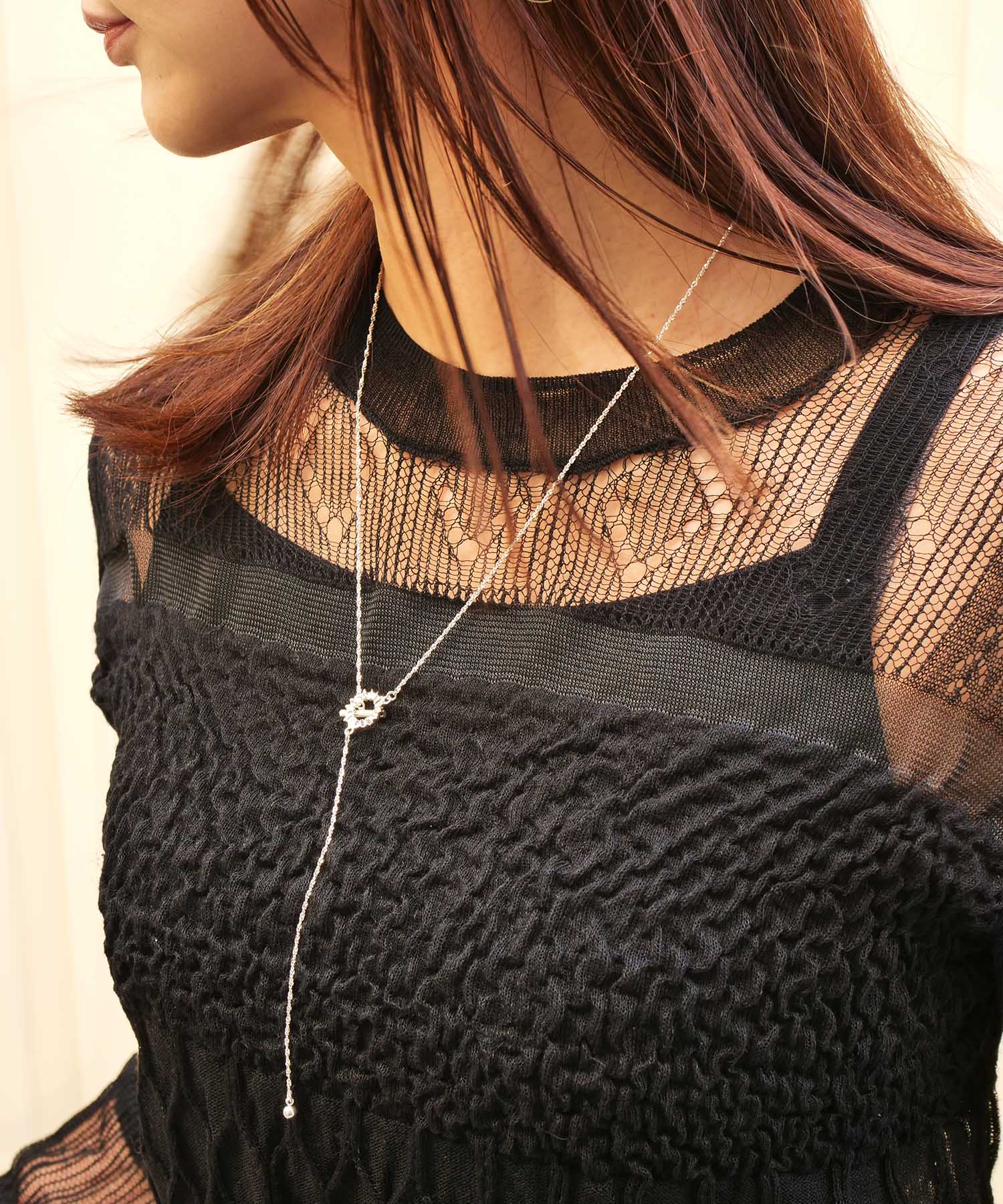 SV925フォールドオリガミネックレス シルバー