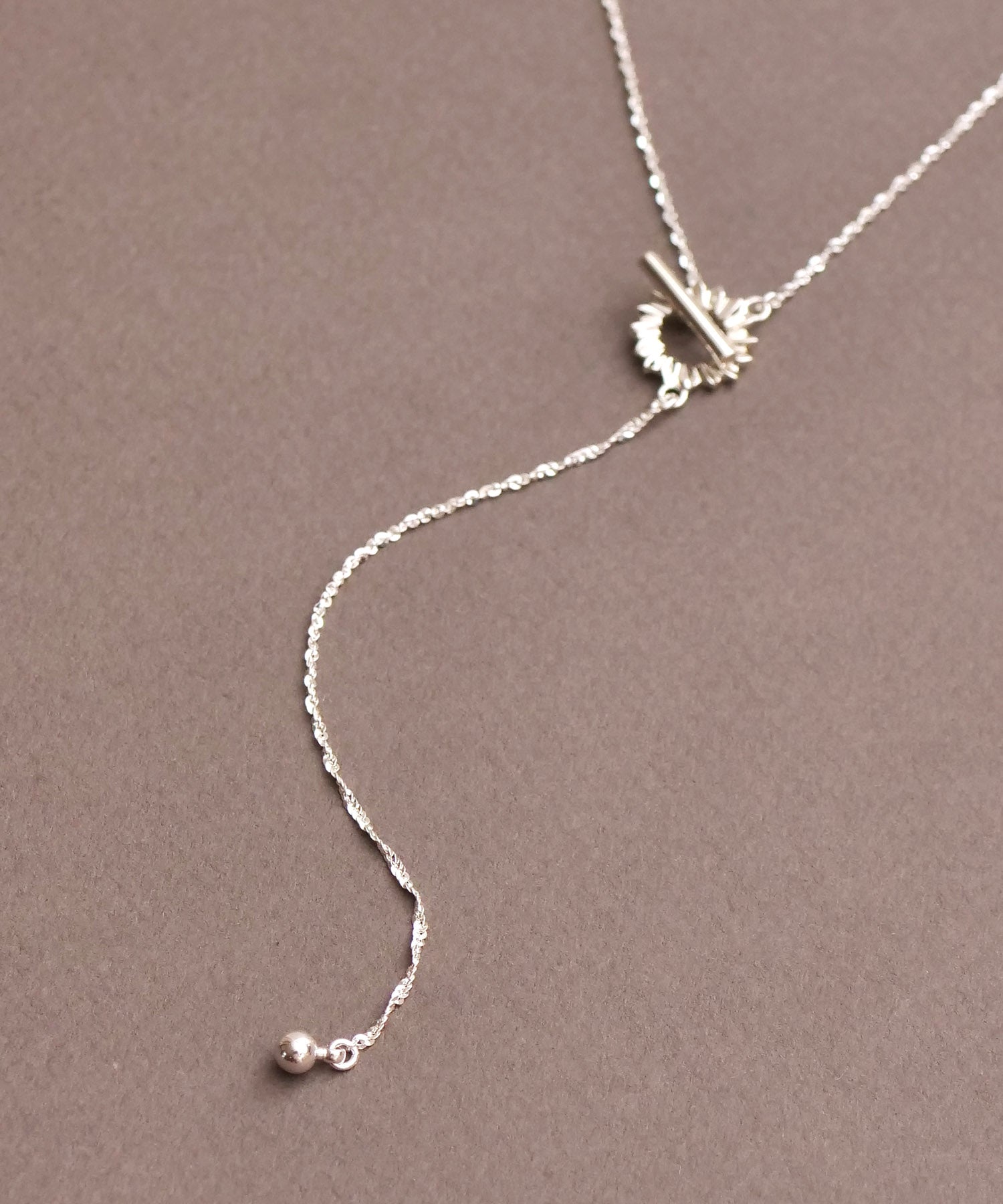 SV925フォールドオリガミネックレス シルバー