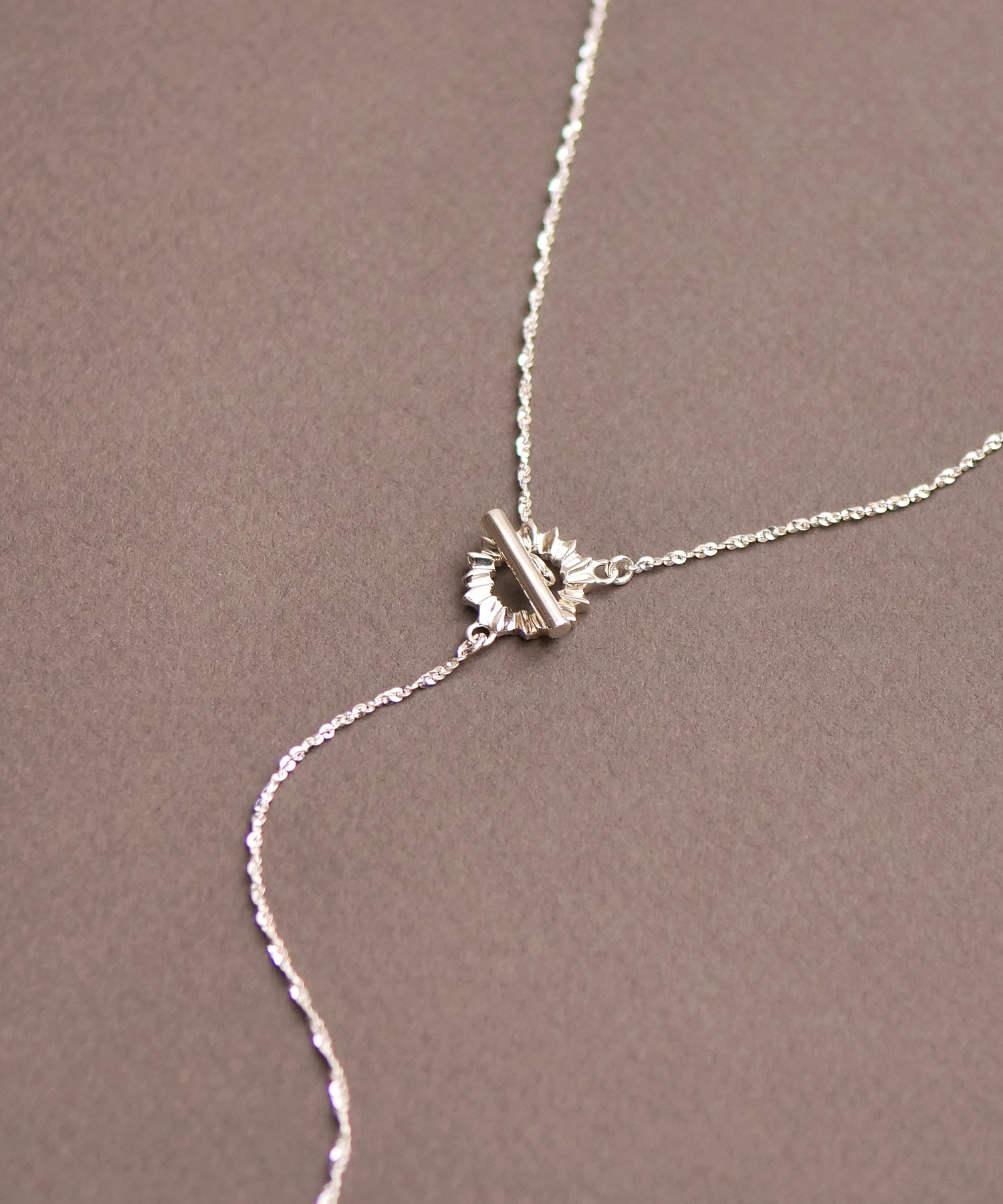 SV925フォールドオリガミネックレス シルバー