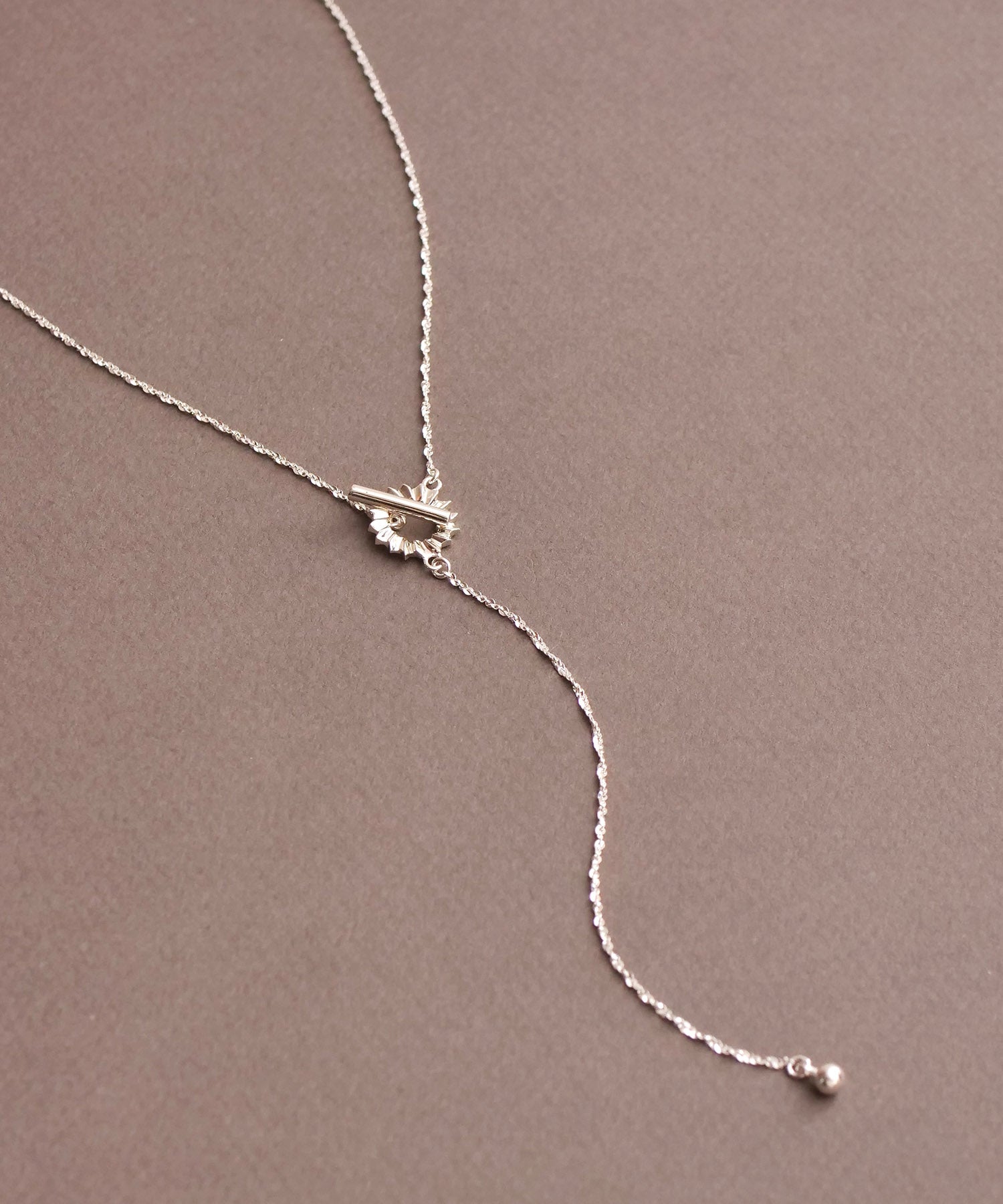 SV925フォールドオリガミネックレス シルバー