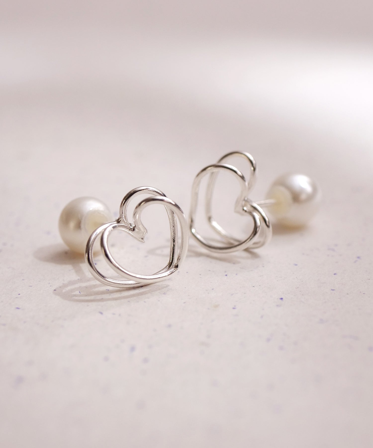 【限定商品】SV925ラクガキダブルハートピアス シルバー