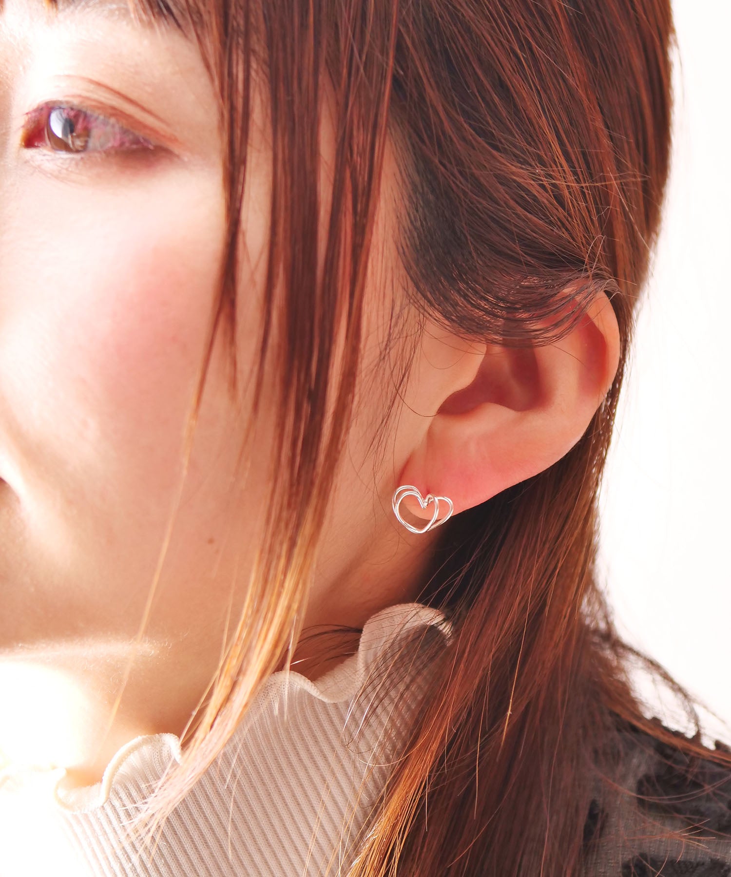 【限定商品】SV925ラクガキダブルハートピアス シルバー