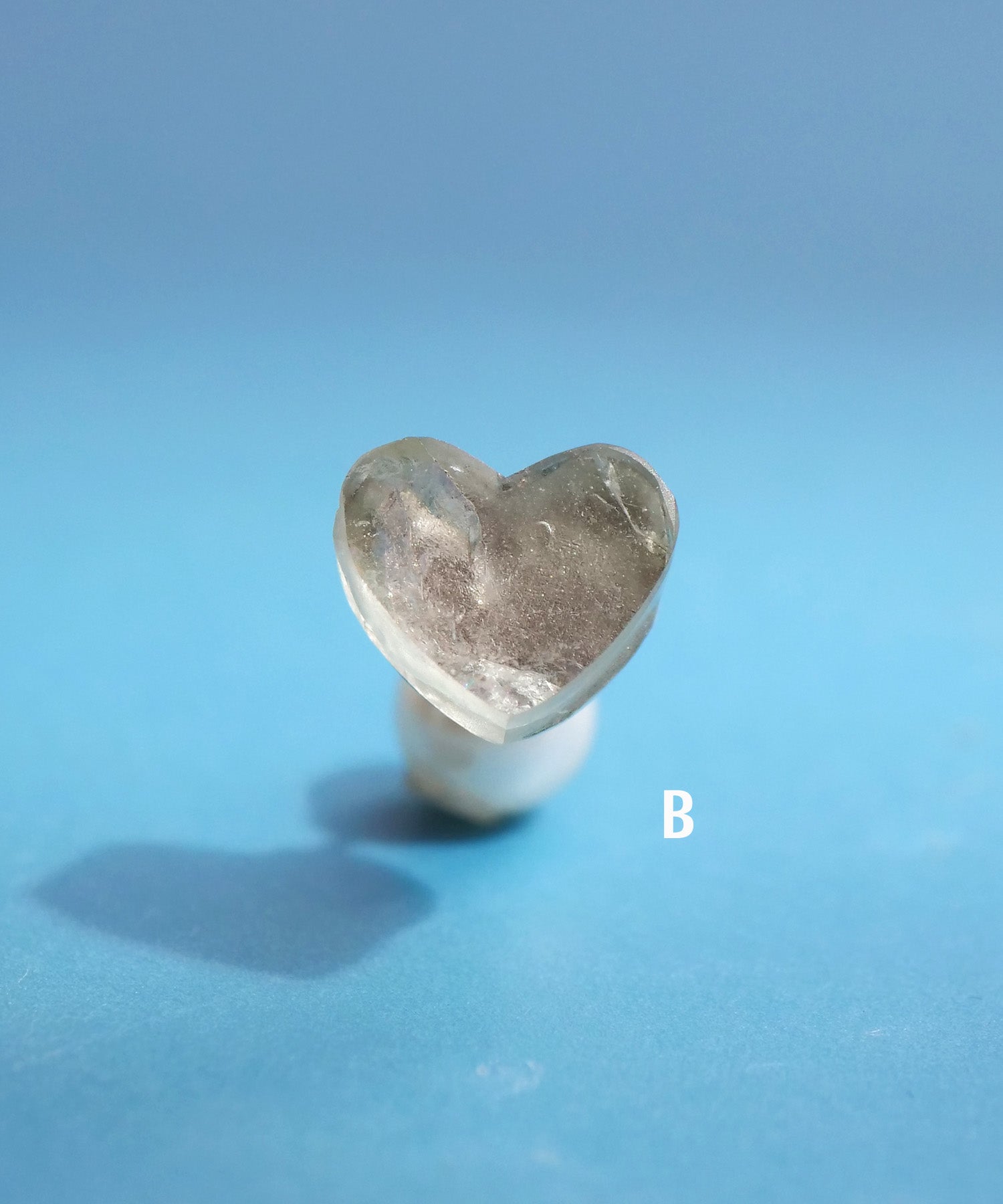 【限定商品】SV925ハート天然石ピアス トルマリン 片耳