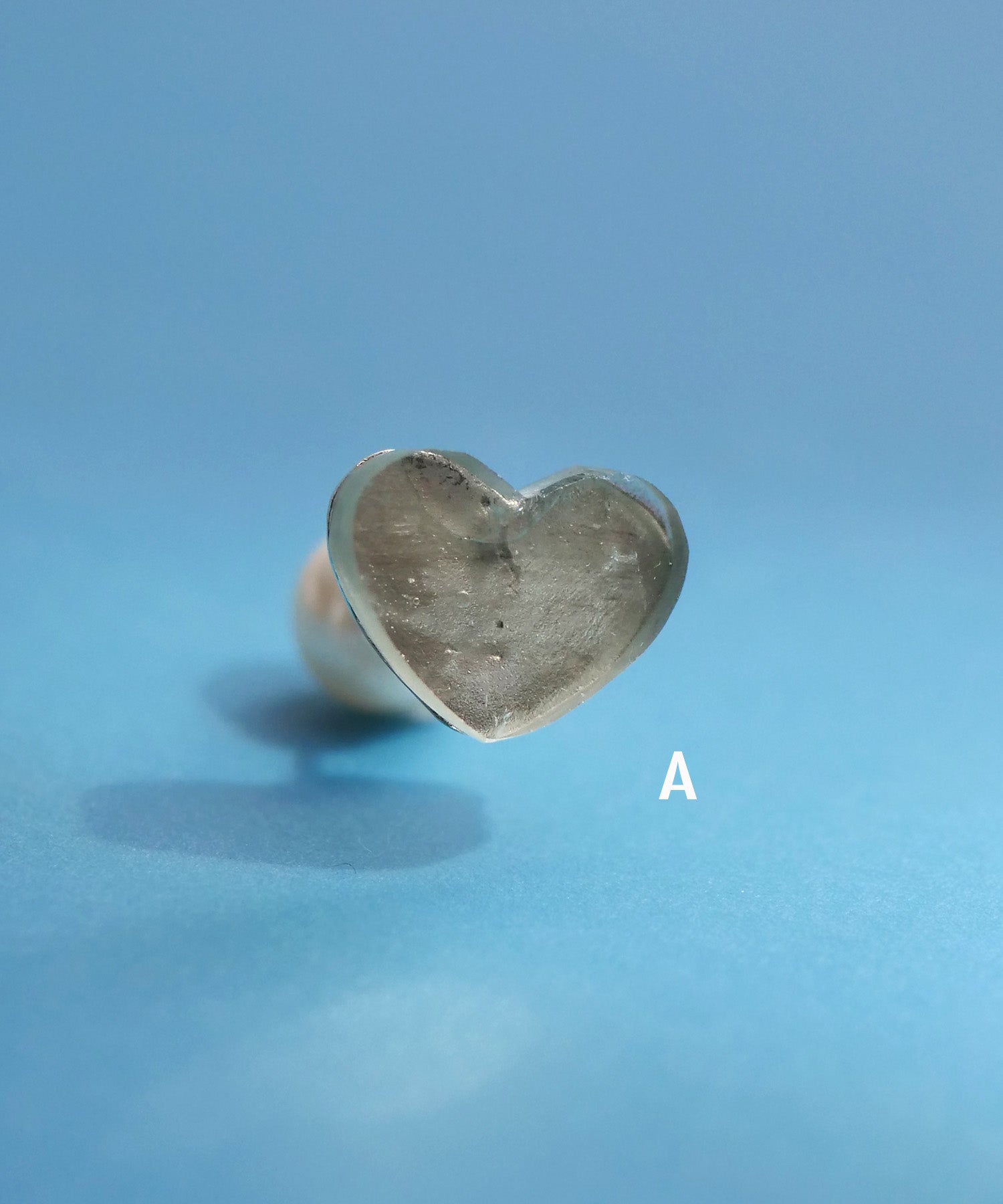 【限定商品】SV925ハート天然石ピアス トルマリン 片耳