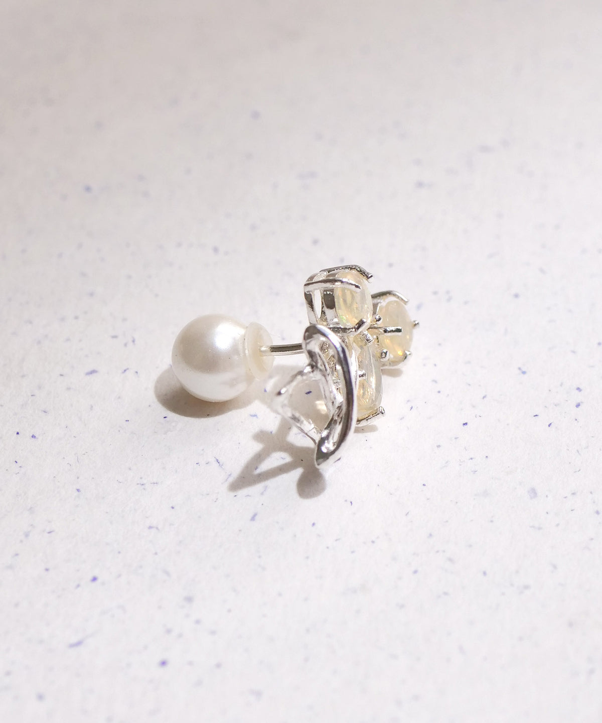 【限定アイテム】SV925ラクガキスタービジューオパールピアス L
