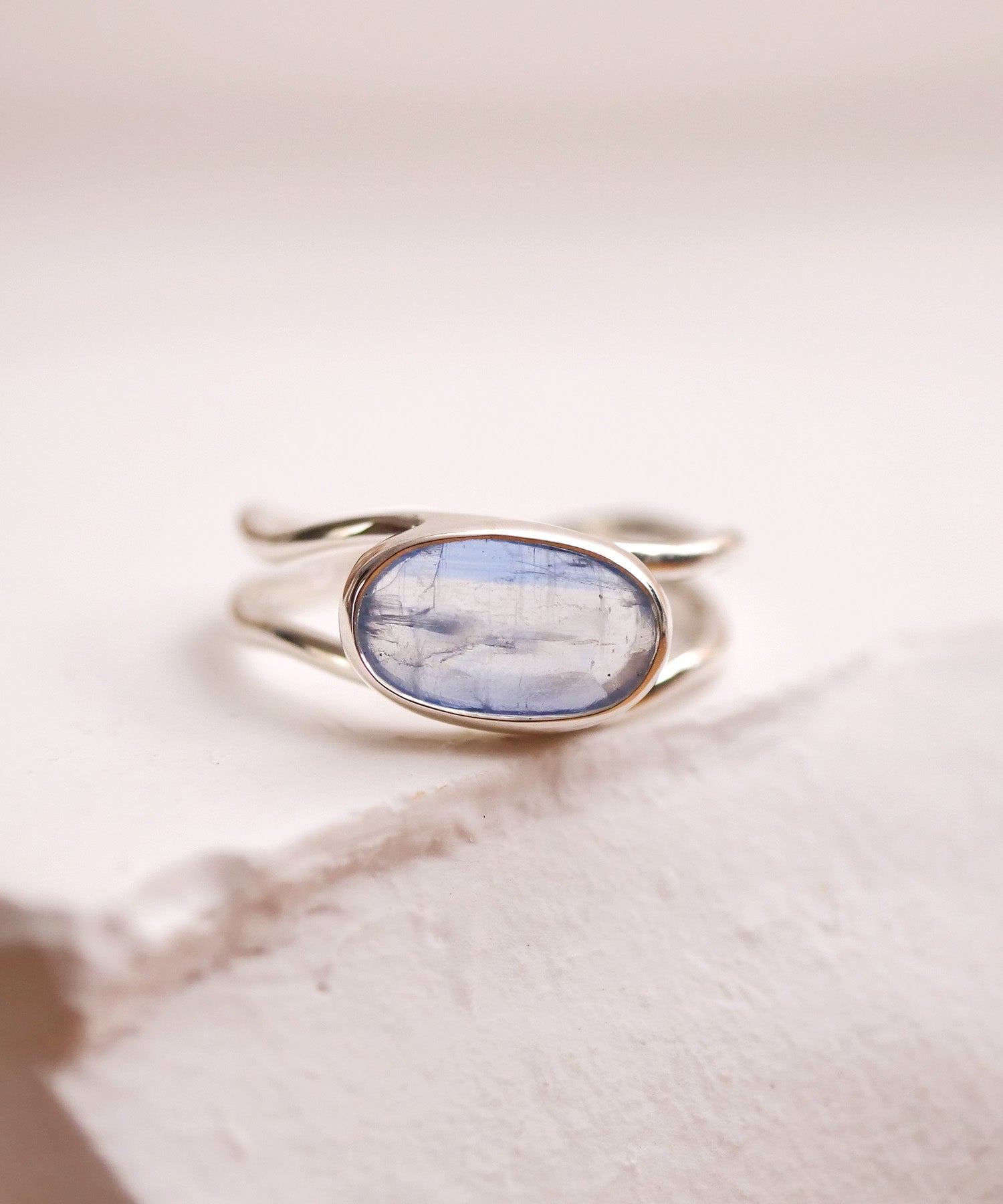 【1点限定】SV925ラクガキフリー天然石リング バイカラーカイヤナイト