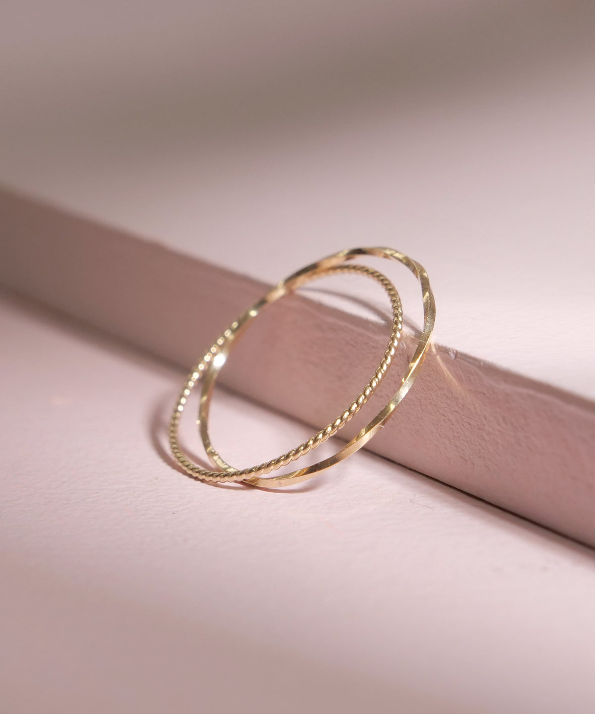 美品❤︎ブランイリス2連リング k10 0.2ct 14号 美品❤︎