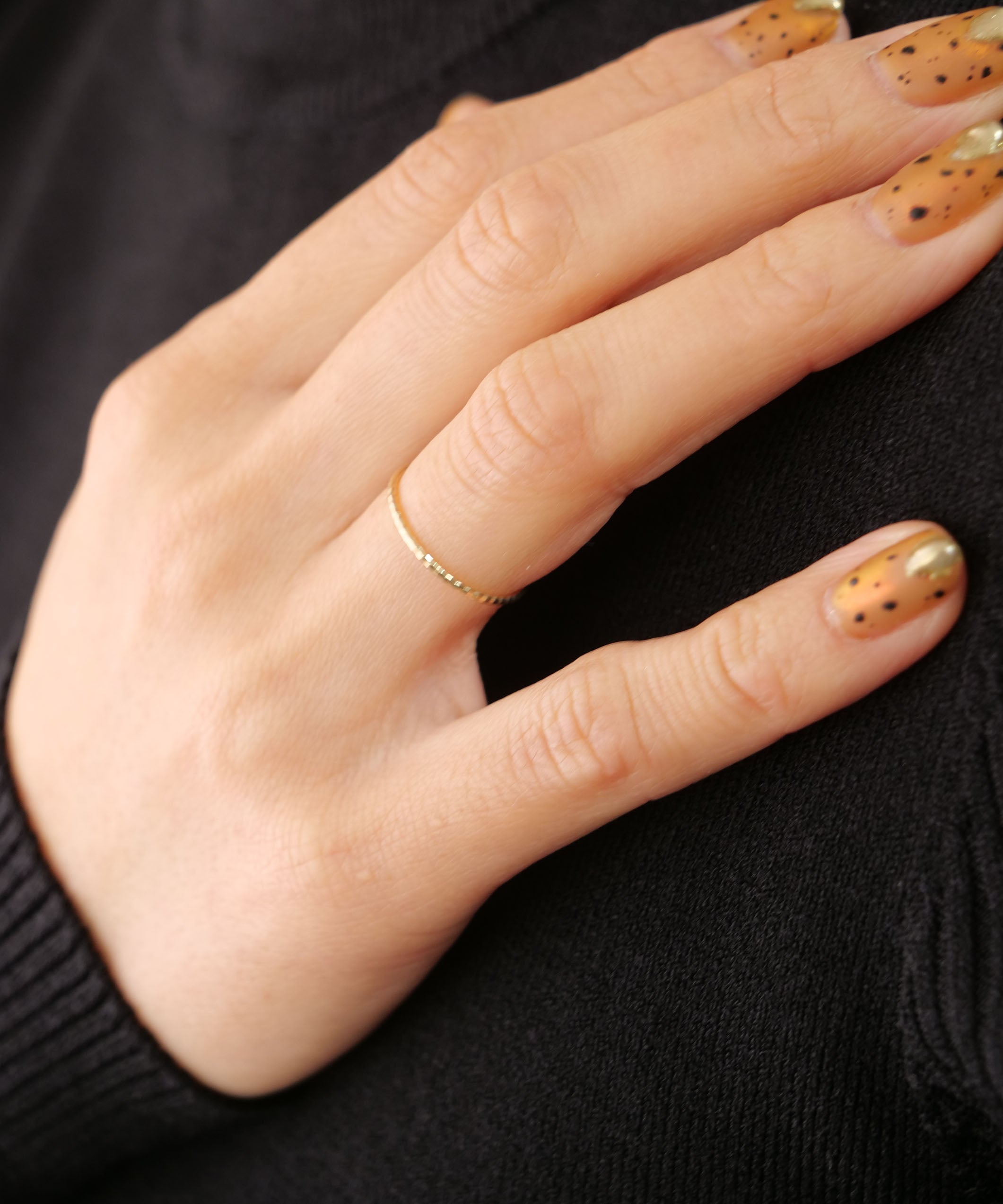 K10 简单 Kizami 戒指 #9 #11 #13