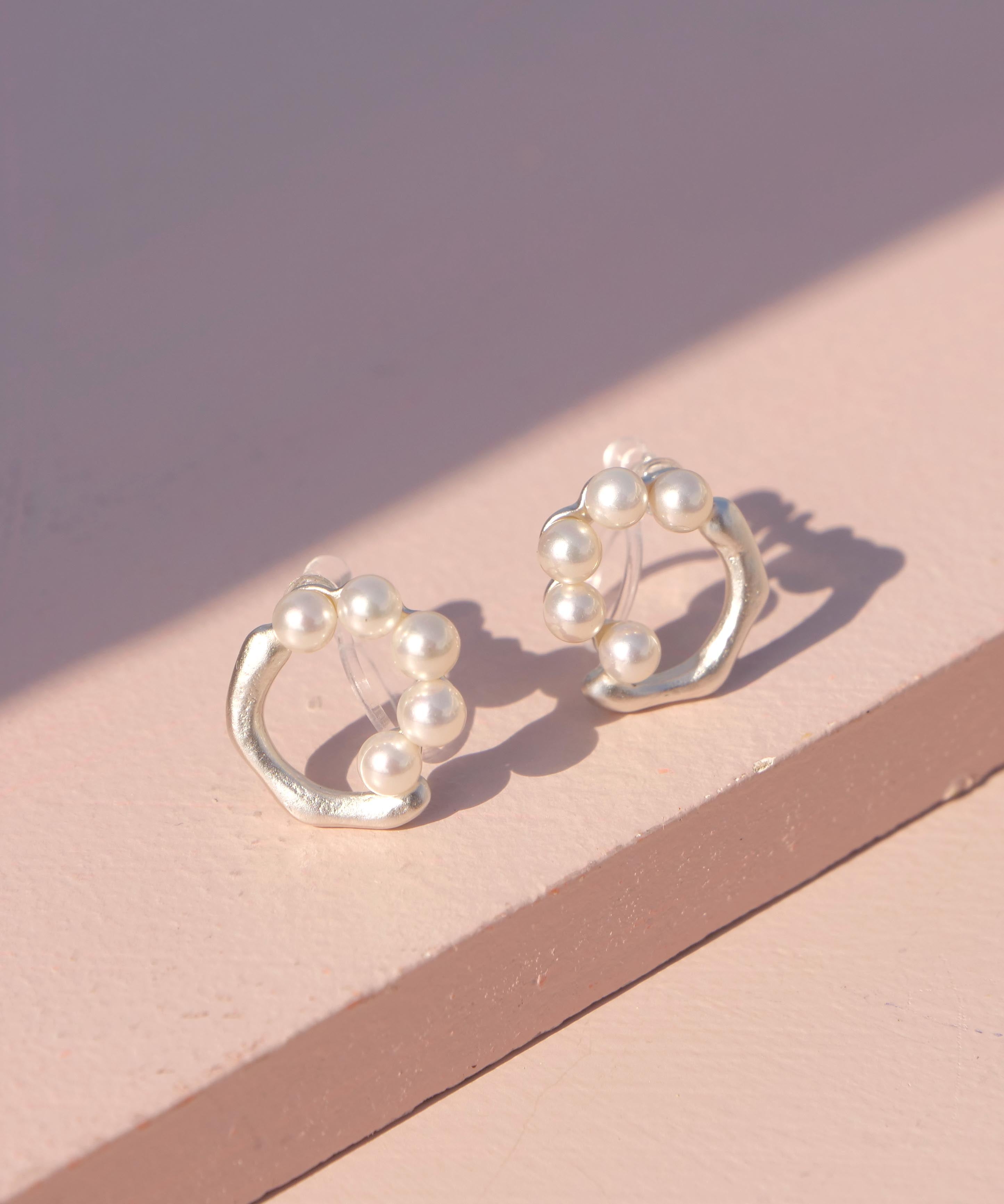 [2025 See-through Lucky Bag] Earrings set, silver 1