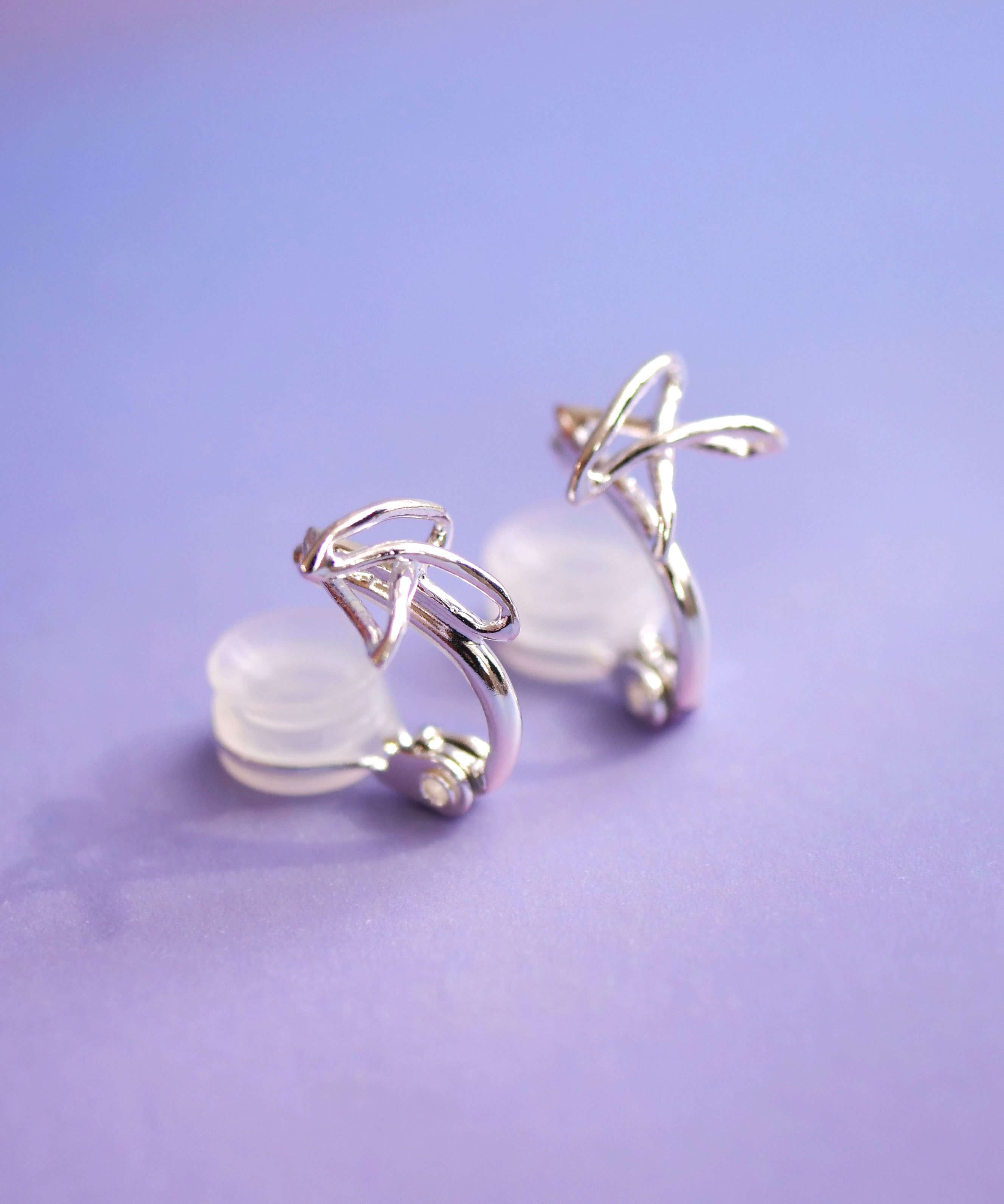 [2025 See-through Lucky Bag] Earrings set, silver 1