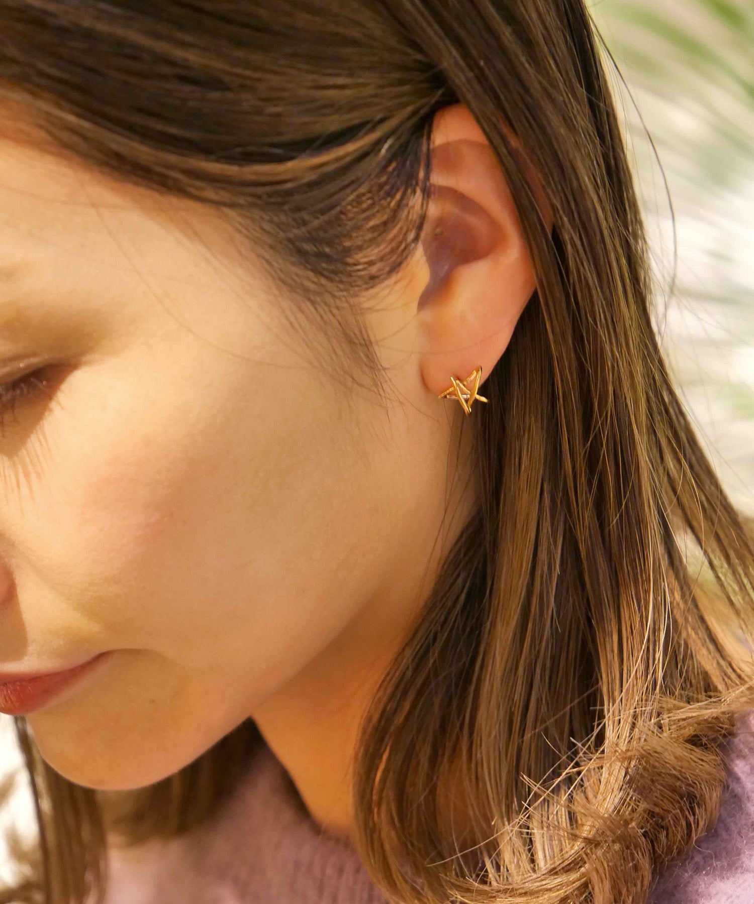 Christmas limited edition Graffiti star necklace &amp; ear cuff set