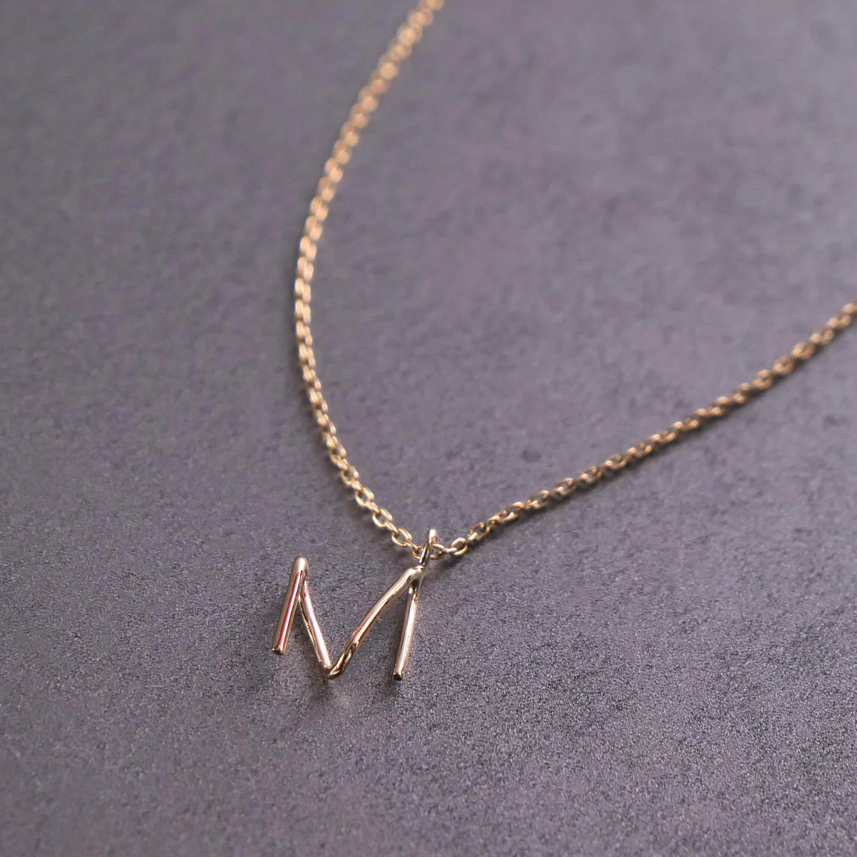 K10ラクガキイニシャルネックレス M