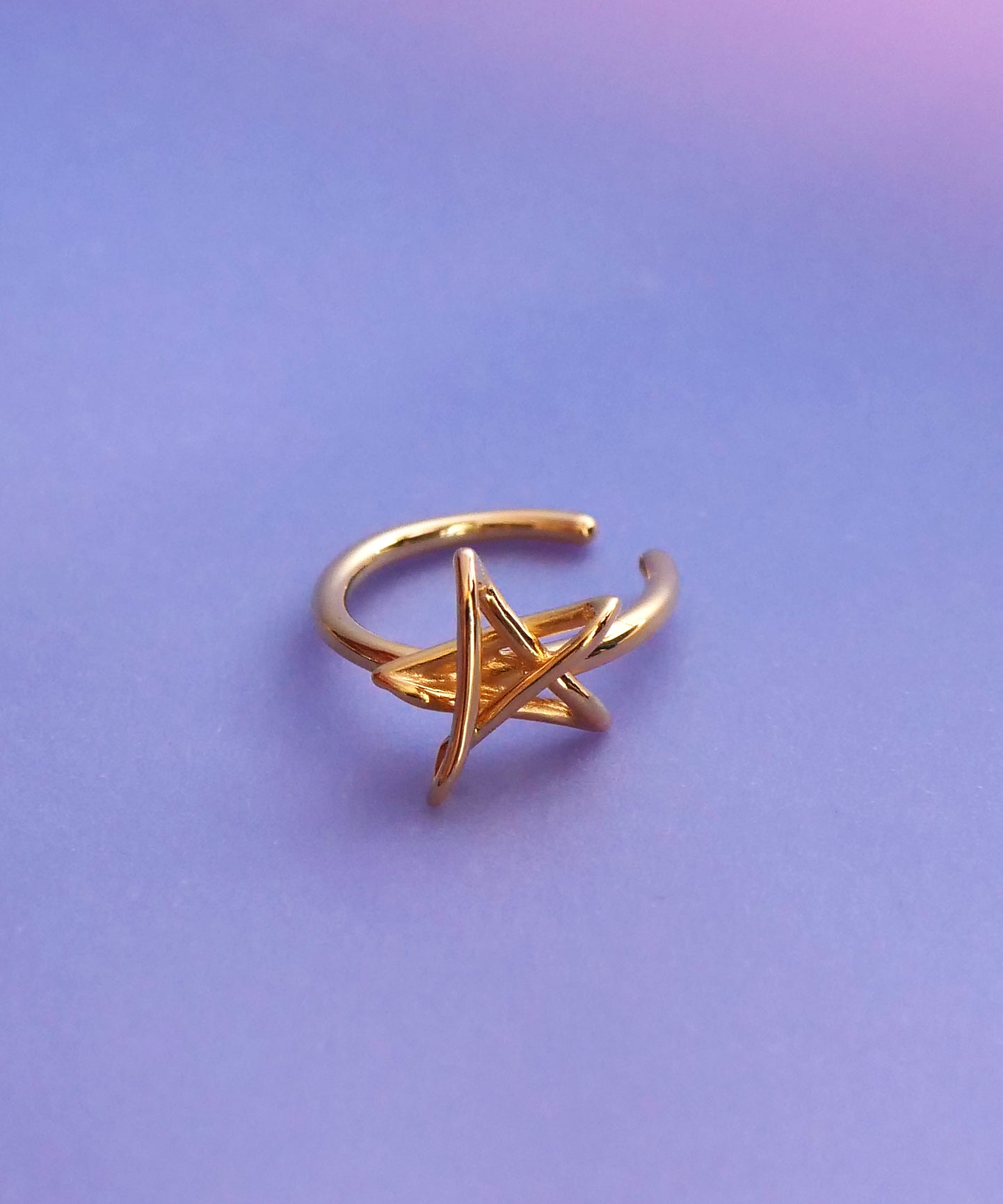 クリスマス限定  ラクガキスターネックレス&イヤーカフ　ゴールド&ミックス