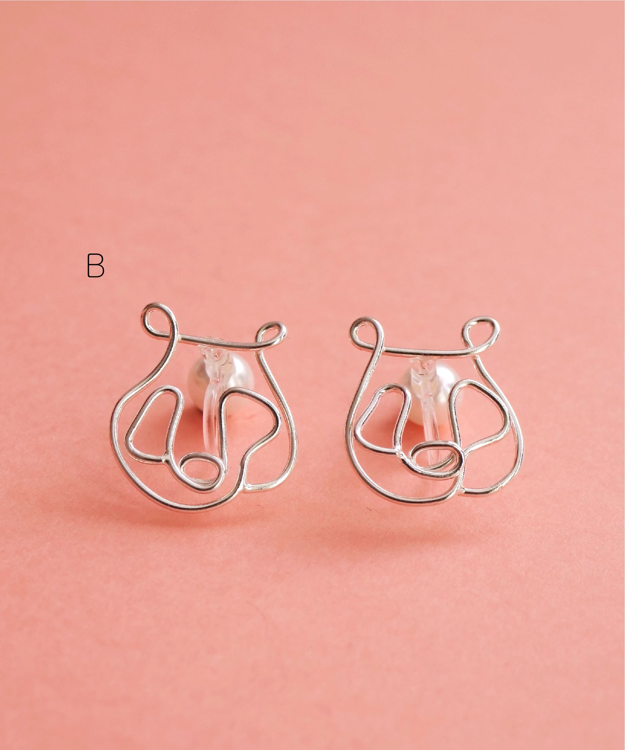[Limited Edition] SV925 Graffiti Panda Earrings