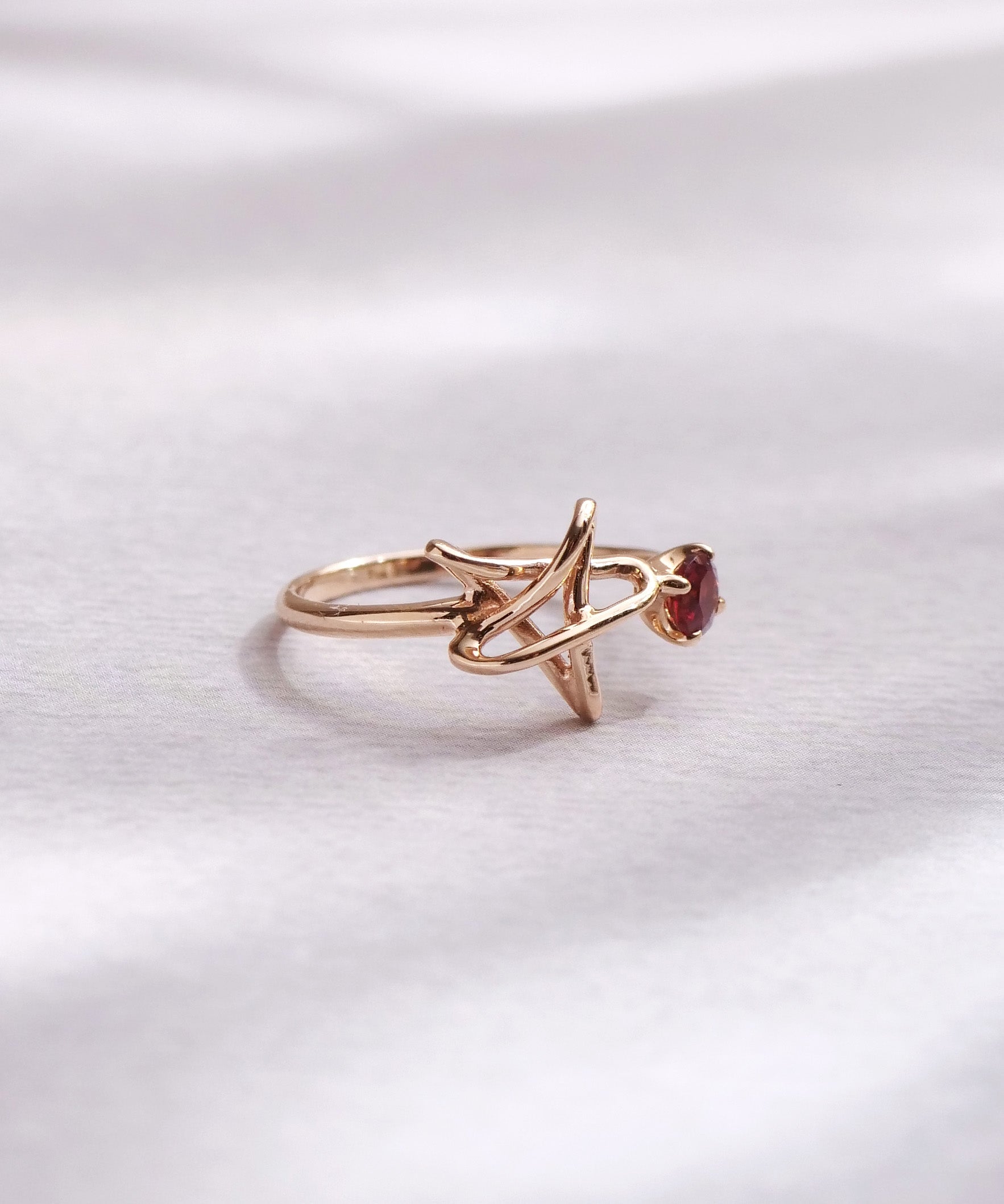 SV925 Graffiti Star Ear Cuff S Gold